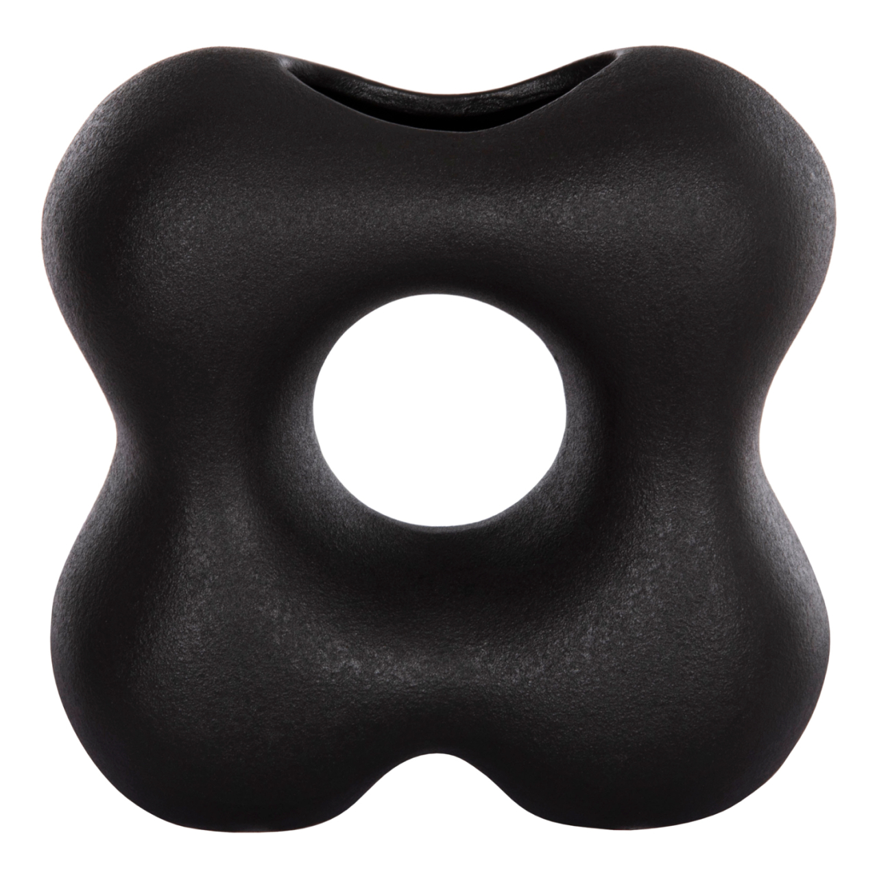 CERAMIC TABLE DECOR SEBOR HM4594.02 MATTE BLACK 18x9x18Hcm. [3]