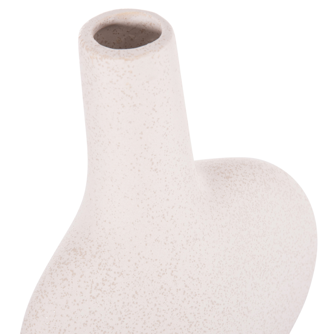 CERAMIC TABLE DECOR SERIES ARKEN HM4620.01 OFF WHITE WITH CRYSTALLISATION 19x7,5x33,5Hcm. [6]