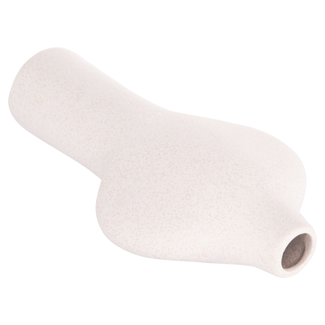 CERAMIC TABLE DECOR SERIES ARKEN HM4621.01 OFF WHITE WITH CRYSTALLISATION 18x8x32Hcm. [5]