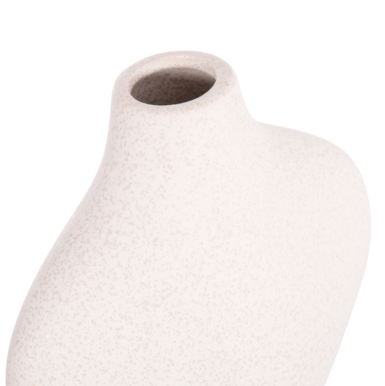 CERAMIC TABLE DECOR SERIES ARKEN HM4621.01 OFF WHITE WITH CRYSTALLISATION 18x8x32Hcm. [6]