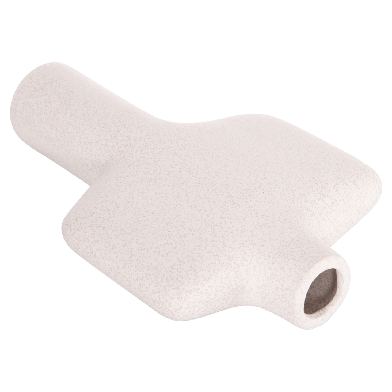 CERAMIC TABLE DECOR SERIES ARKEN HM4622.01 OFF WHITE WITH CRYSTALLISATION 22.5x7.5x34Hcm. [5]