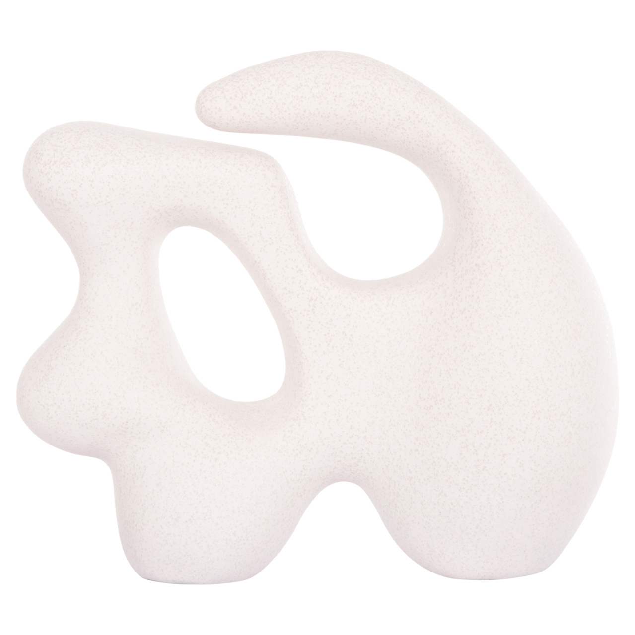 CERAMIC TABLE DECOR SERIES ISIL HM4596 OFF WHITE WITH CRYSTALLISATION 33.5x15.5x30Hcm. [3]