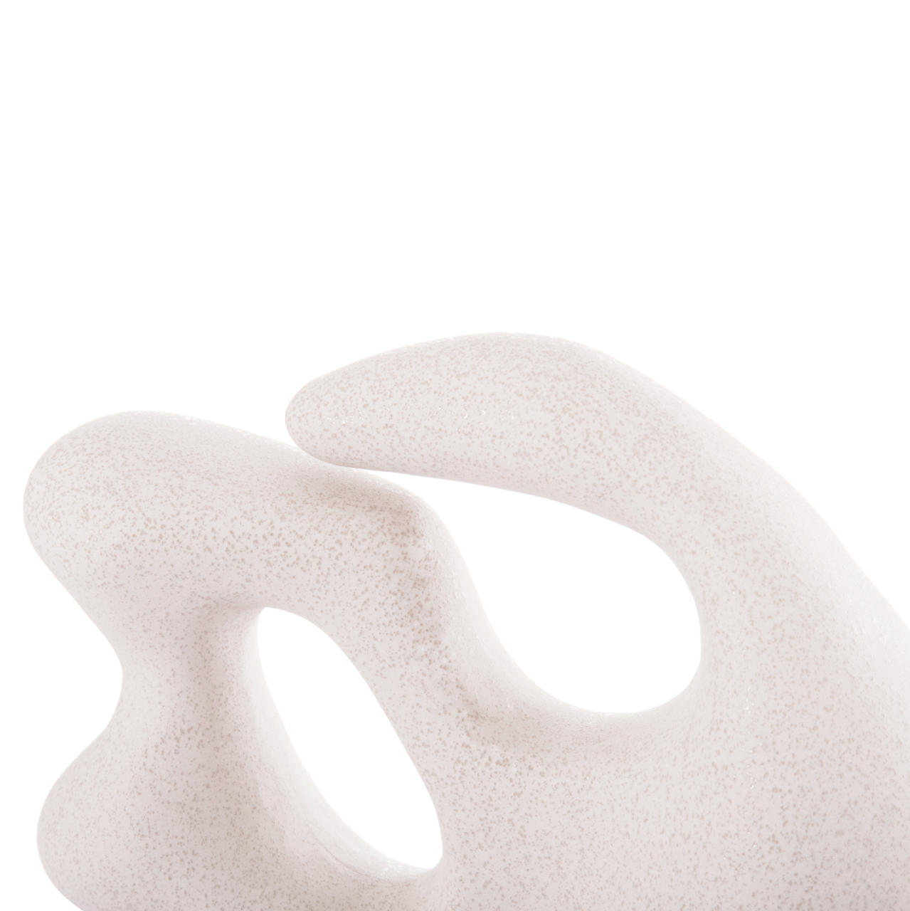 CERAMIC TABLE DECOR SERIES ISIL HM4596 OFF WHITE WITH CRYSTALLISATION 33.5x15.5x30Hcm. [5]