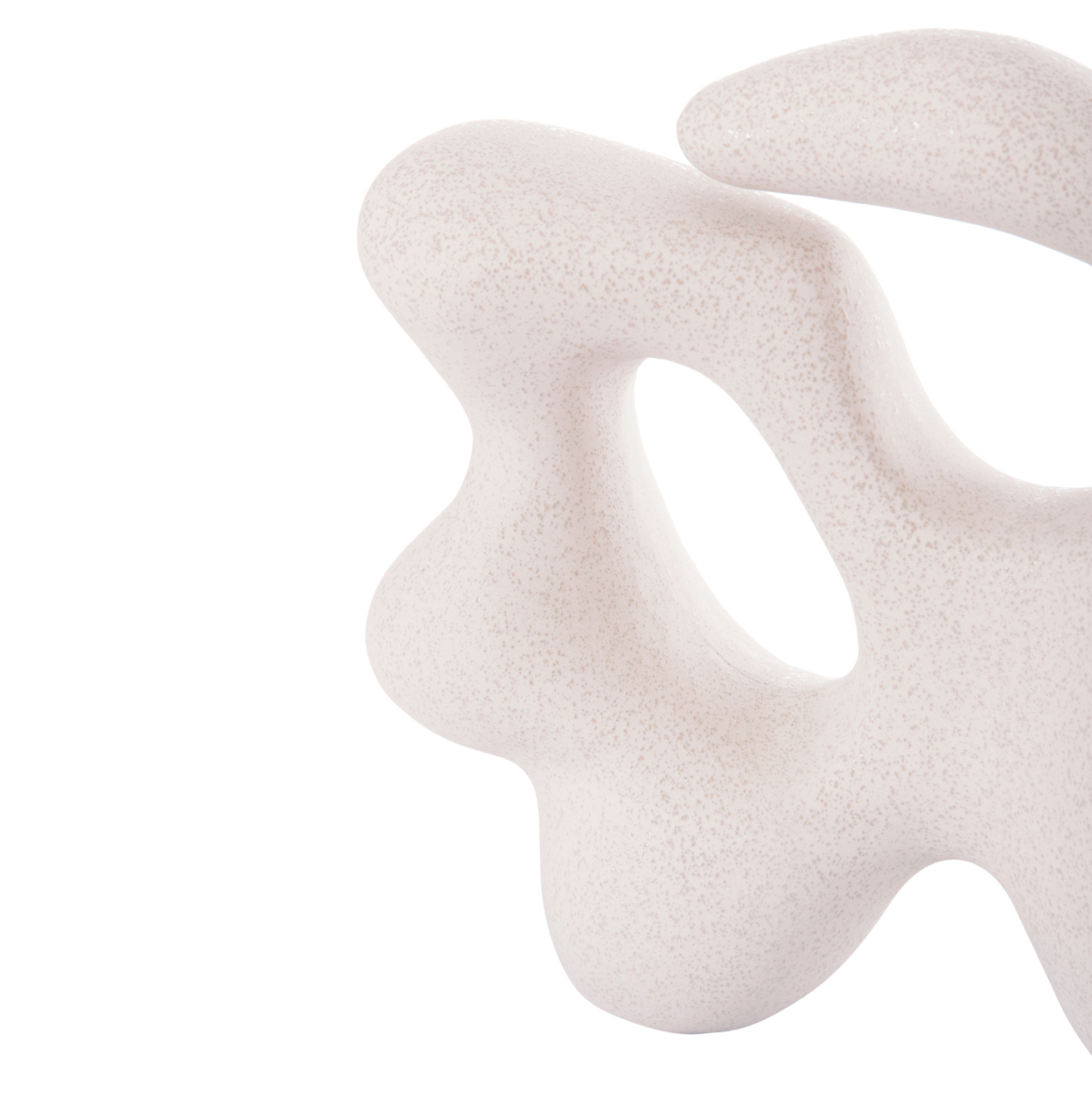 CERAMIC TABLE DECOR SERIES ISIL HM4596 OFF WHITE WITH CRYSTALLISATION 33.5x15.5x30Hcm. [6]