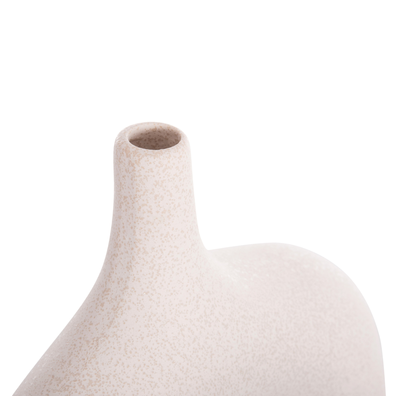CERAMIC TABLE DECOR SERIES ISIL HM4601.01 OFF WHITE WITH CRYSTALLISATION 35x10x32.5Hcm. [7]