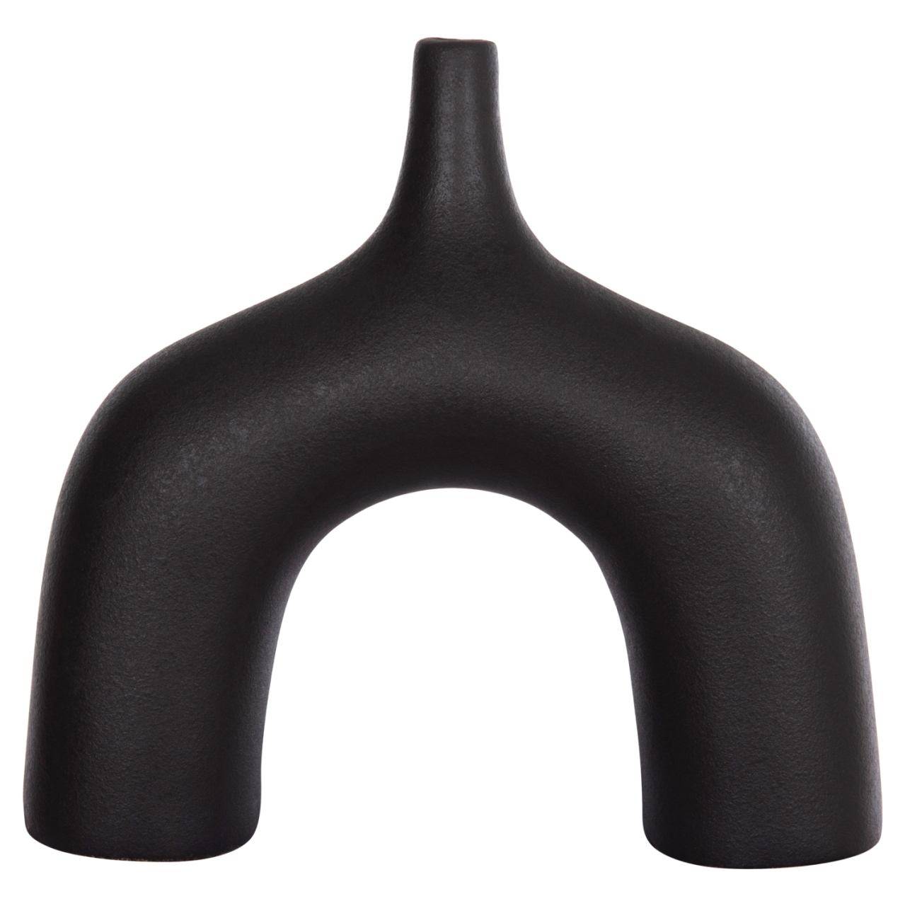 CERAMIC TABLE DECOR SERIES ISIL HM4601.02 MATTE BLACK 35x10x32.5Hcm. [3]