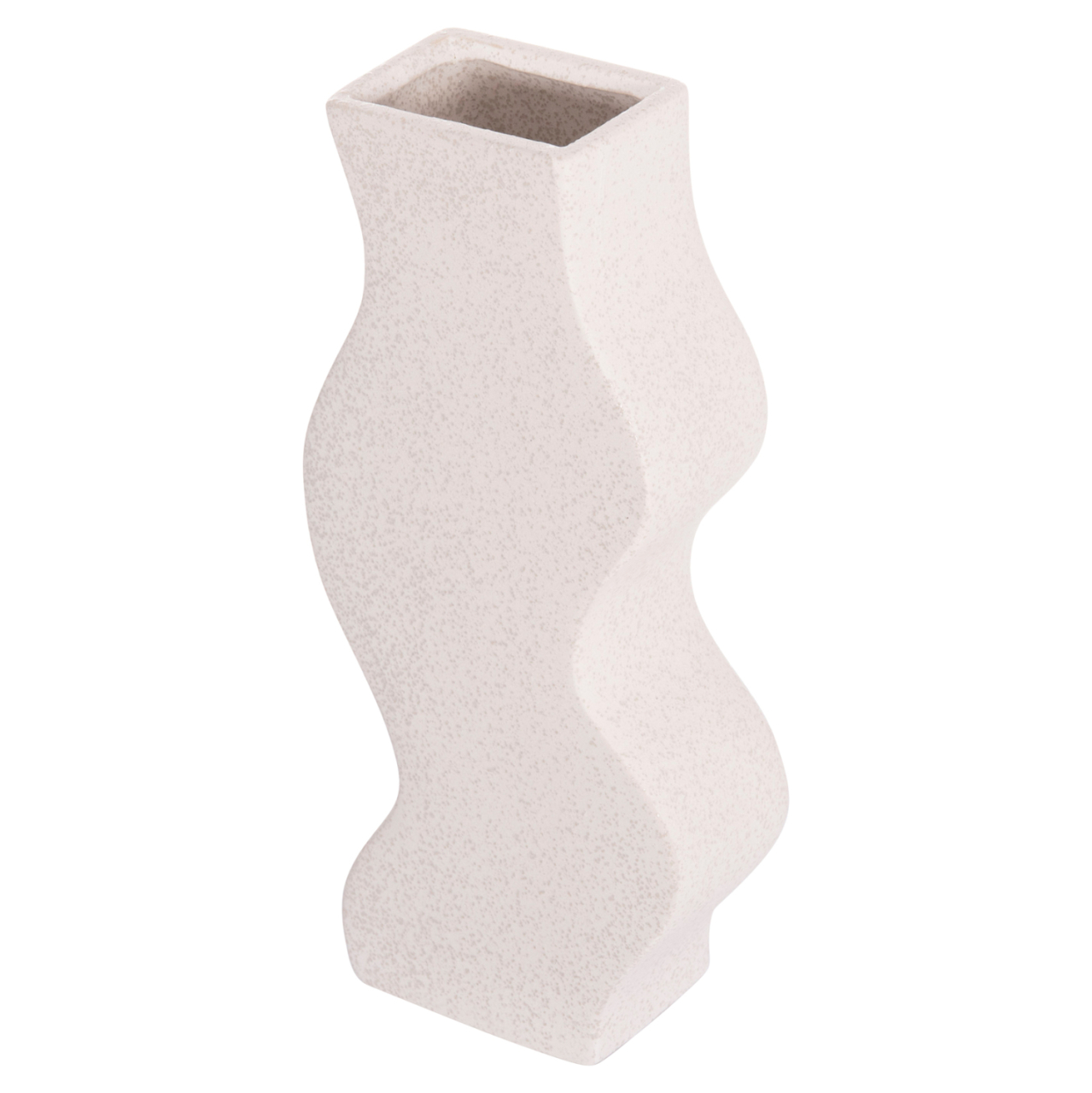 CERAMIC TABLE DECOR SERIES "SEBOR" HM4589.01 OFF WHITE WITH CRYSTALLISATION 14x6.5x30Hcm. [4]