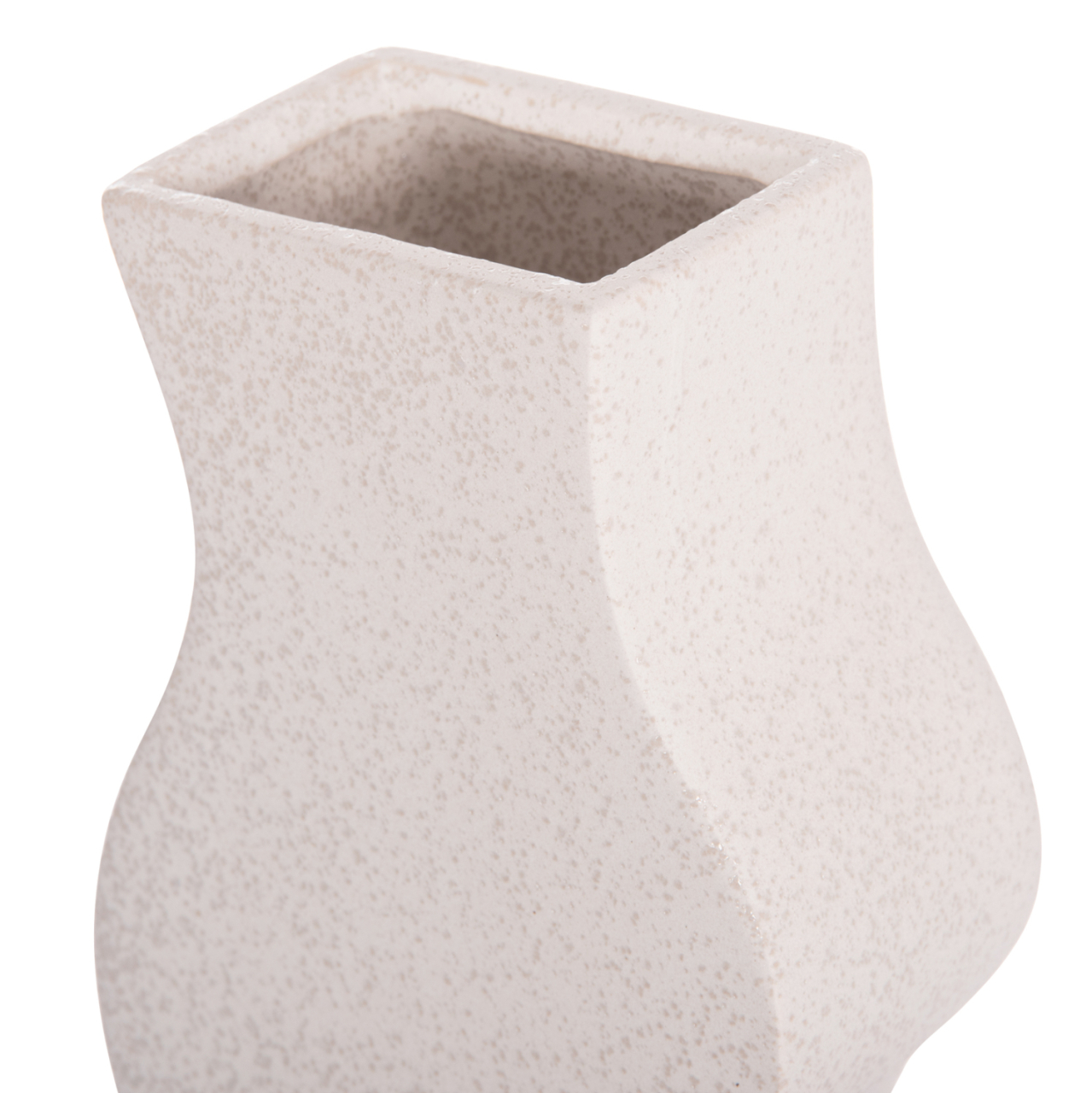 CERAMIC TABLE DECOR SERIES "SEBOR" HM4589.01 OFF WHITE WITH CRYSTALLISATION 14x6.5x30Hcm. [7]