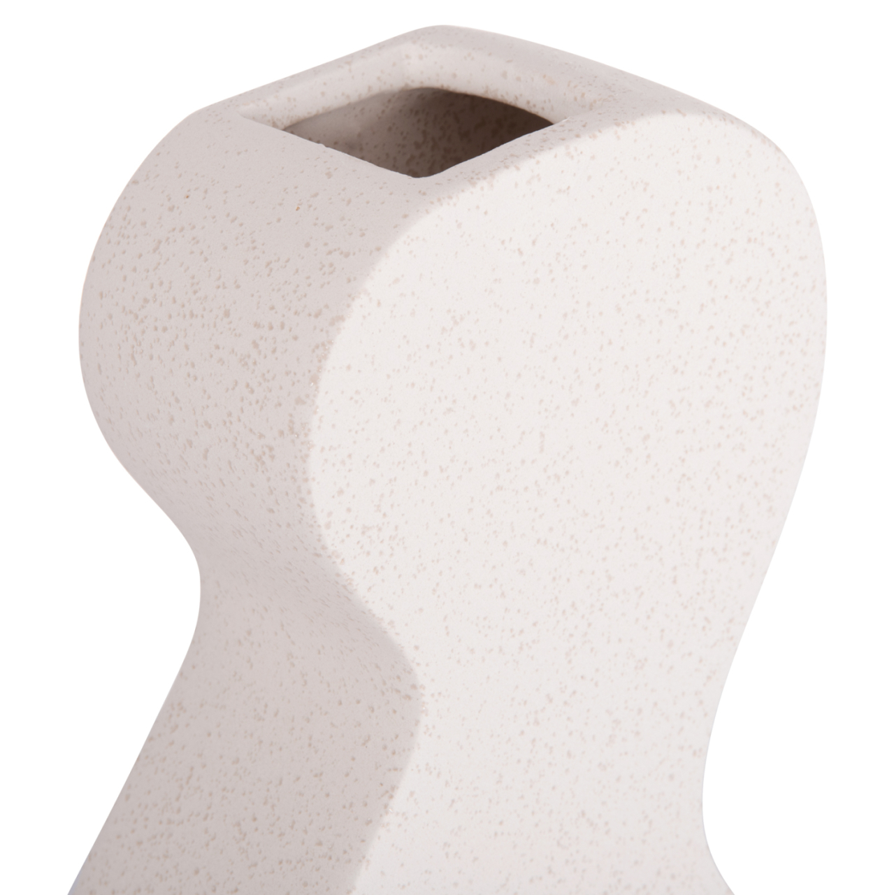 CERAMIC TABLE DECOR SERIES "SEBOR" HM4590.01 OFF WHITE WITH CRYSTALLISATION 13x6x22Hcm. [6]