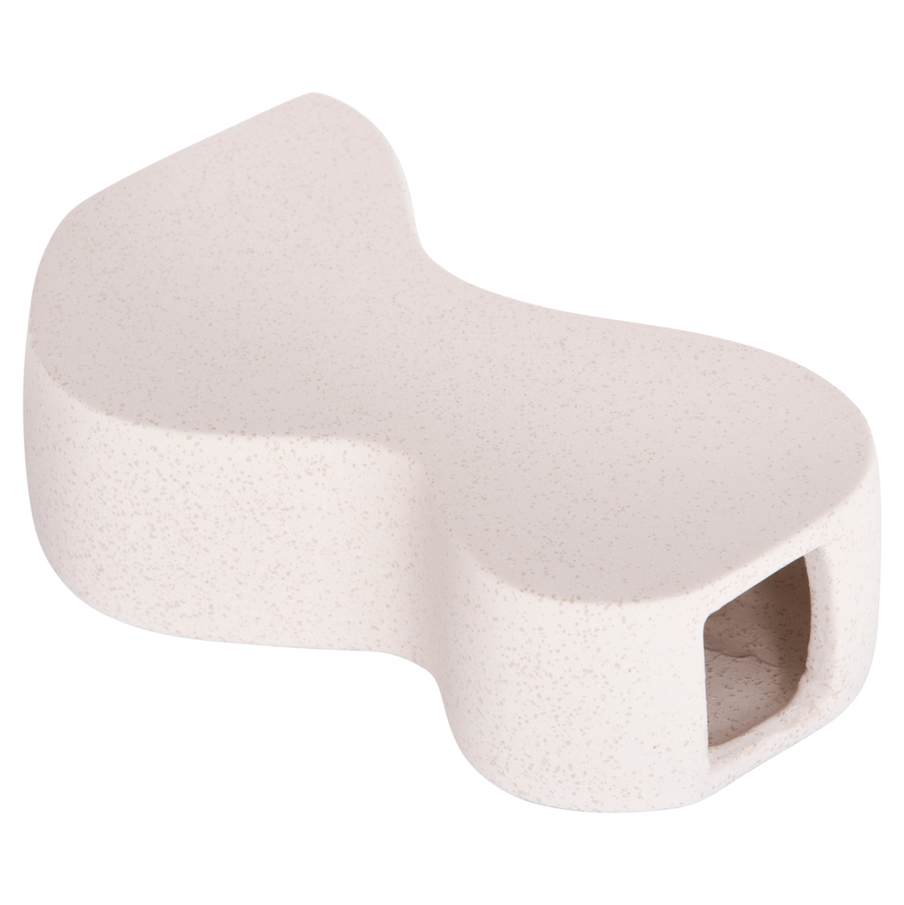 CERAMIC TABLE DECOR SERIES "SEBOR" HM4590.01 OFF WHITE WITH CRYSTALLISATION 13x6x22Hcm. [5]