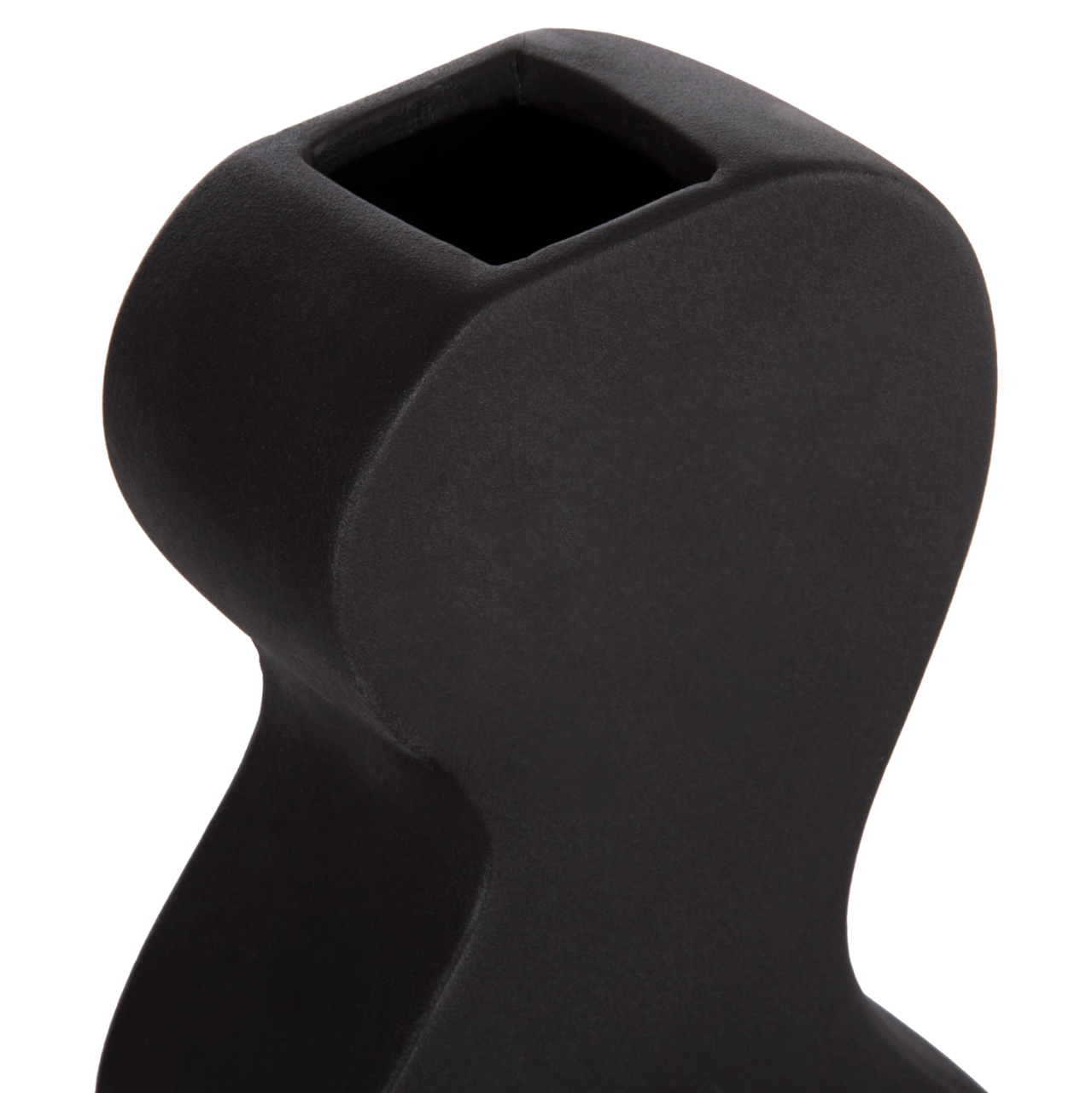 CERAMIC TABLE DECOR SERIES "SEBOR" HM4590.02 BLACK MATTE 13x6x22Hcm. [6]