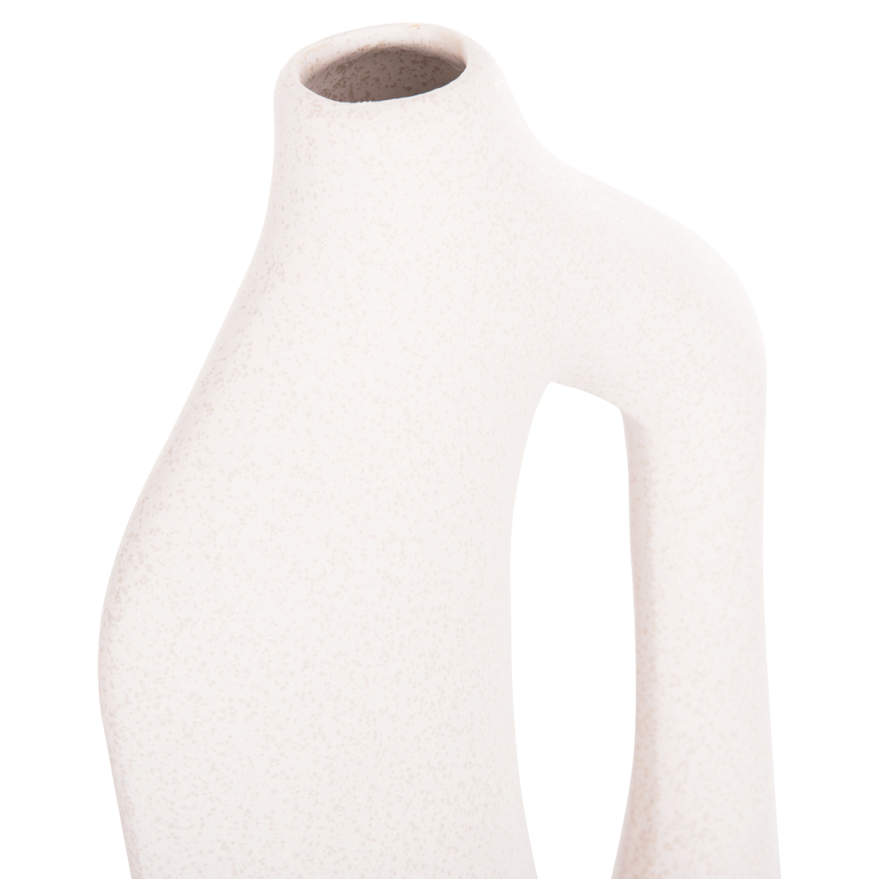 CERAMIC TABLE DECOR SERIES SEBOR HM4625 OFF WHITE WITH CRYSTALLISATION 20x9x46Hcm. [6]