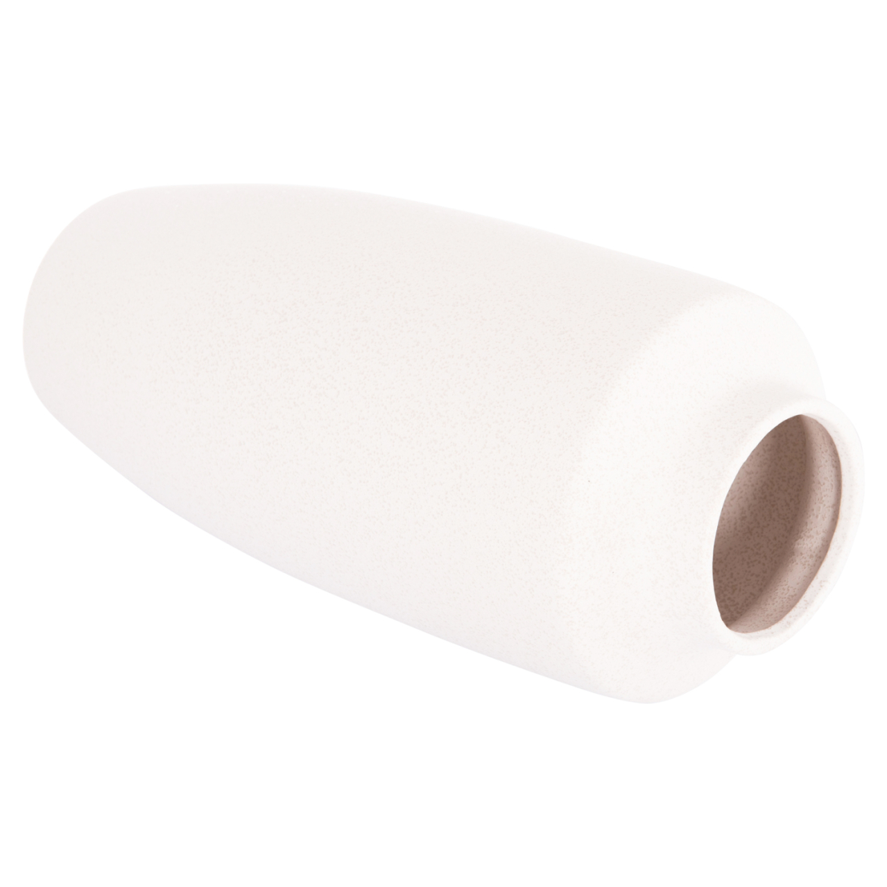CERAMIC TABLE DECOR VASE "GALAD" HM4587.01 OFF WHITE WITH CRYSTALLISATION Φ17,5x40H cm. [3]