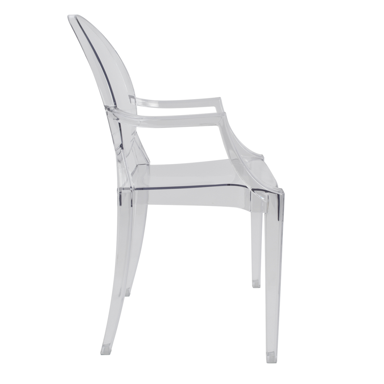 Chair acrylic clear with arms Aramis HM0169 52,2x56,5x92Ηcm [3]