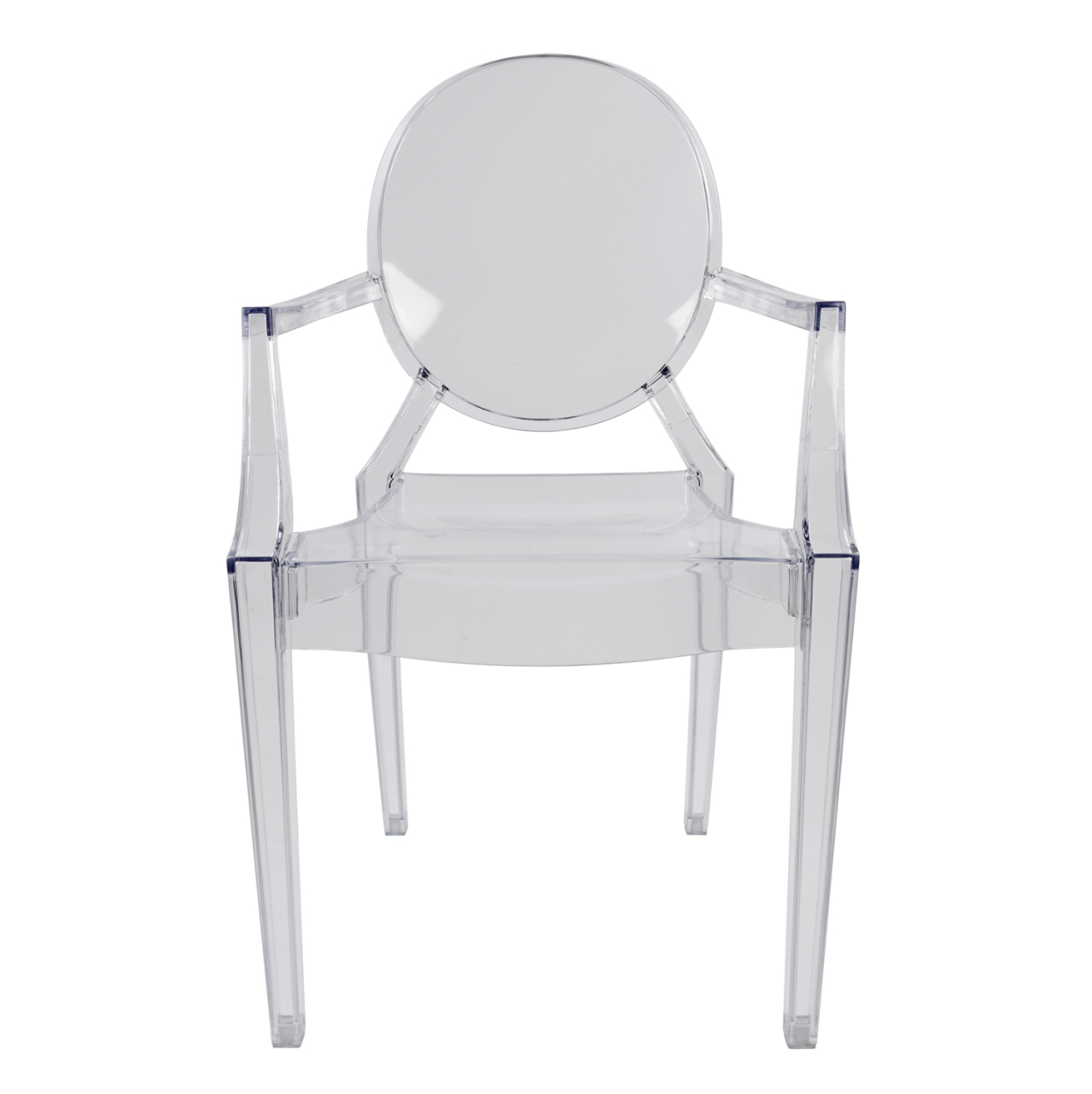 Chair acrylic clear with arms Aramis HM0169 52,2x56,5x92Ηcm [6]