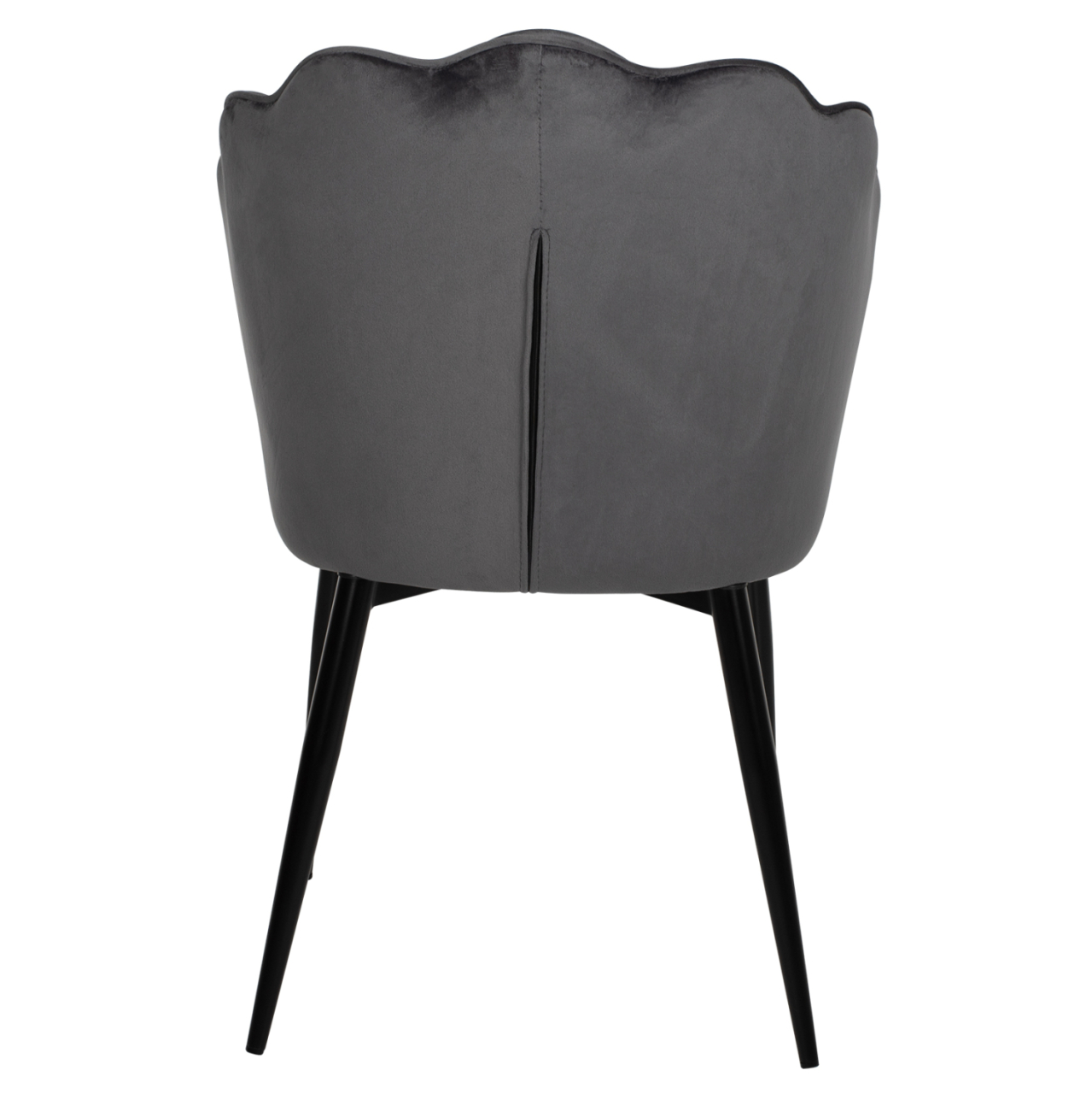 CHAIR AVIE HM8737.01 METALLIC FRAME AND GREY VELVET 48x48x85Hcm. [6]
