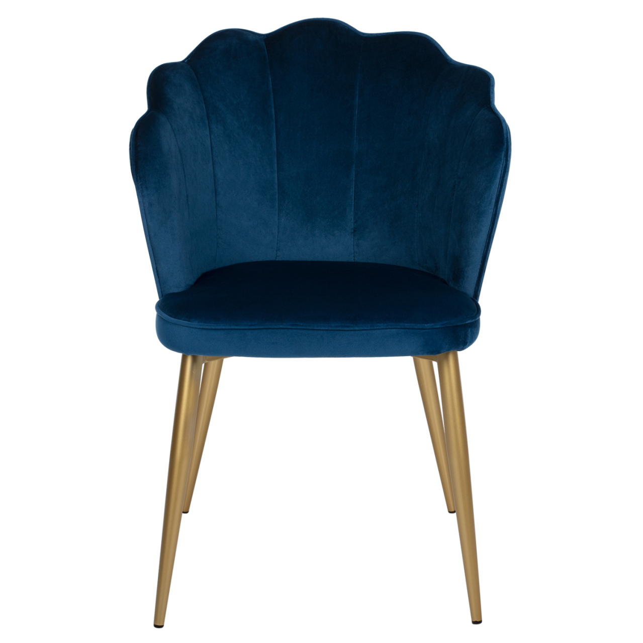 CHAIR AVIE HM8737.08 METALLIC WITH BLUE VELVET AND GOLDEN LEGS 48x48x85Ηcm. [3]