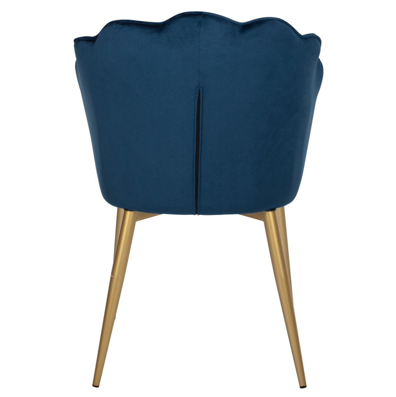 CHAIR AVIE HM8737.08 METALLIC WITH BLUE VELVET AND GOLDEN LEGS 48x48x85Ηcm. [6]