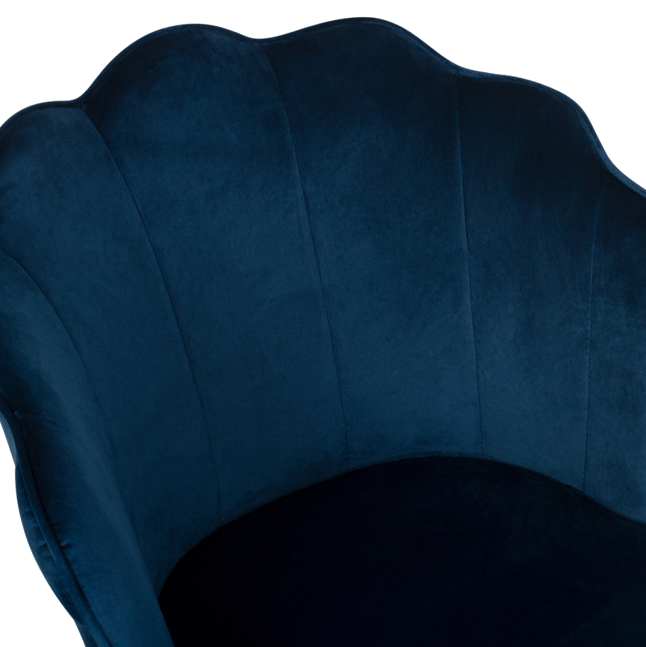 CHAIR AVIE HM8737.08 METALLIC WITH BLUE VELVET AND GOLDEN LEGS 48x48x85Ηcm. [7]