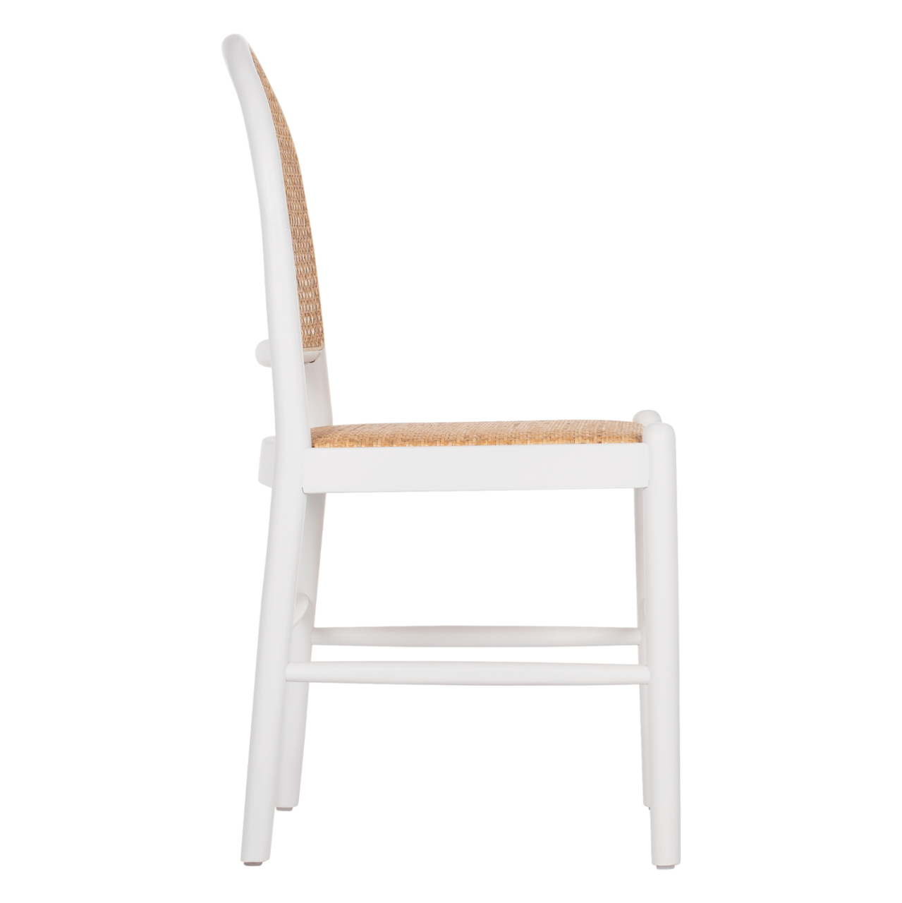 CHAIR BEECH WOOD WHITE-RATTAN BEIGE HM9407.03 43x50x87Hcm. [4]