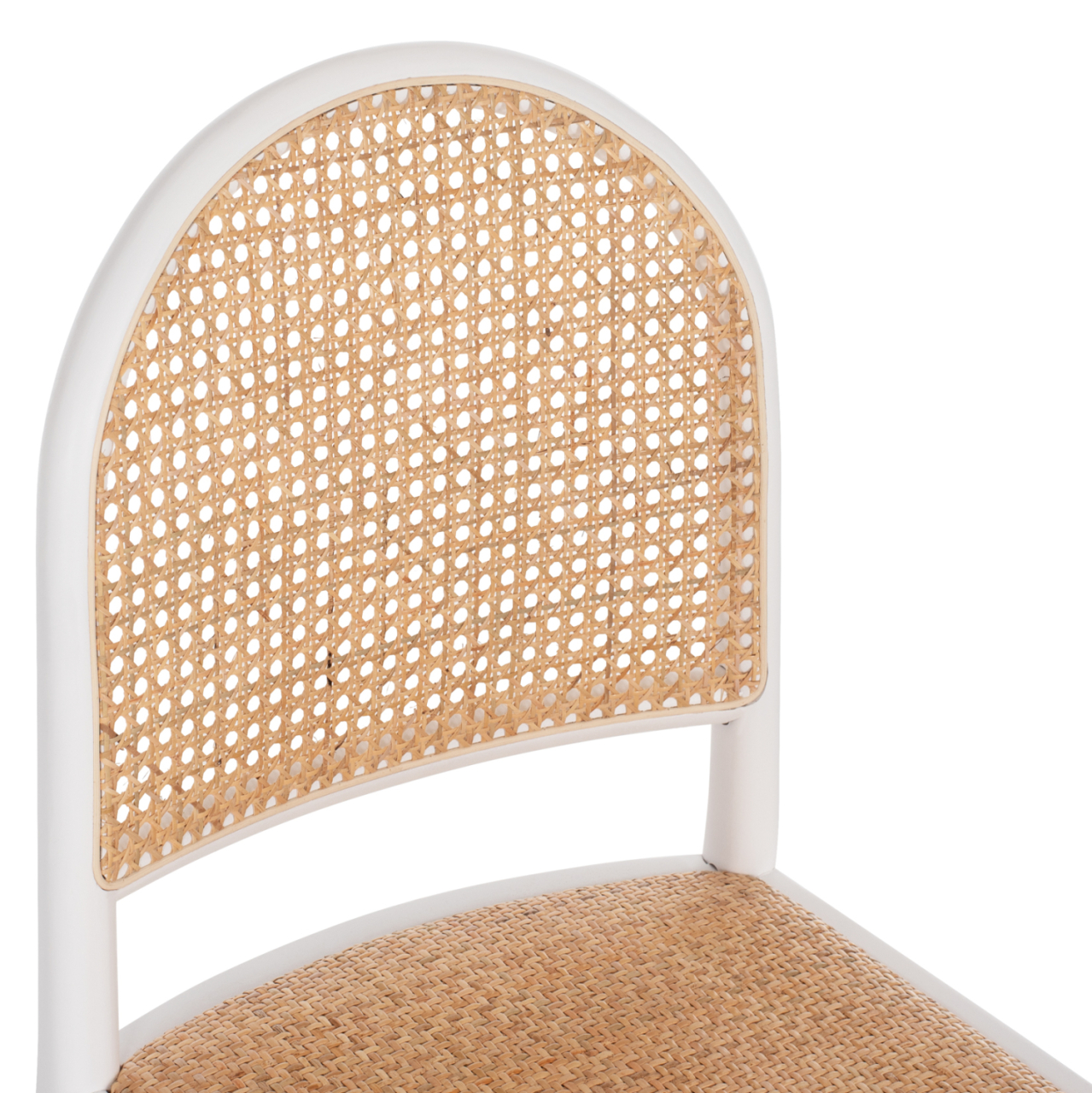 CHAIR BEECH WOOD WHITE-RATTAN BEIGE HM9407.03 43x50x87Hcm. [7]