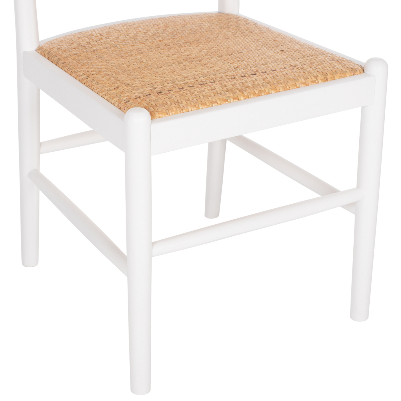 CHAIR BEECH WOOD WHITE-RATTAN BEIGE HM9407.03 43x50x87Hcm. [9]