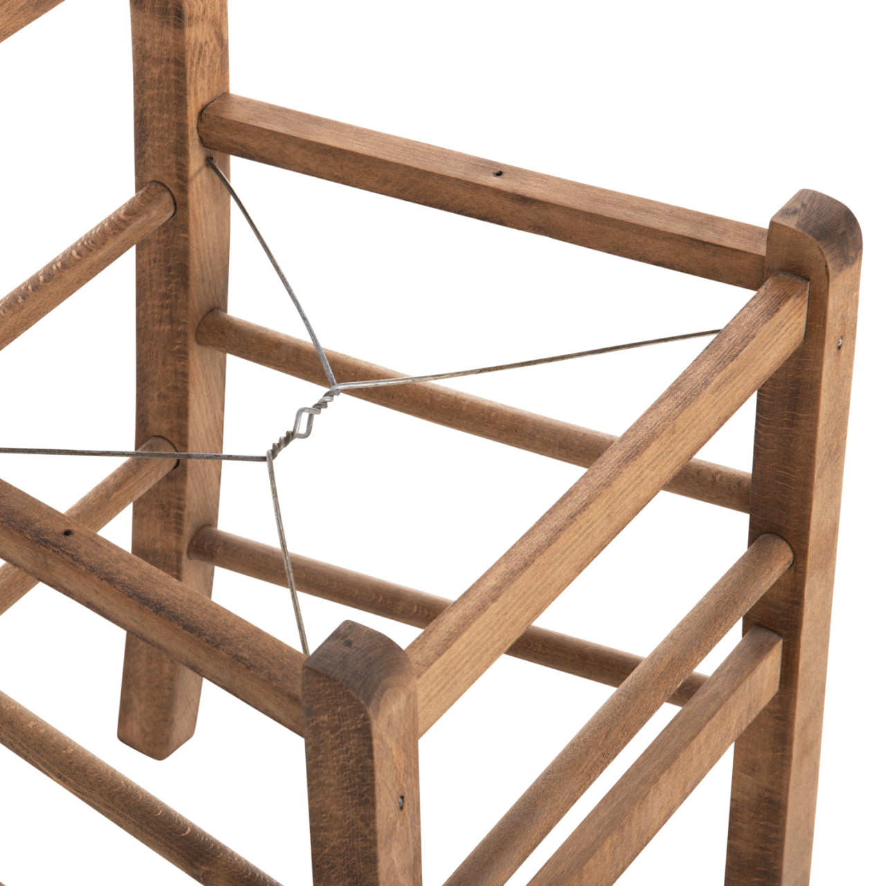 CHAIR CHOSEN HM8466.01 BEECH WOOD IMPREGNATED IN WALNUT COLOR 40.5x40.5x87Hcm.FRAME ONLY [8]