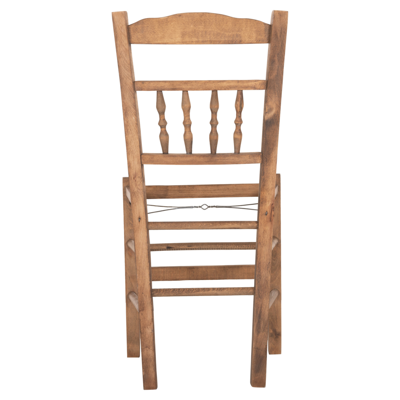 CHAIR CHOSEN HM8466.01 BEECH WOOD IMPREGNATED IN WALNUT COLOR 40.5x40.5x87Hcm.FRAME ONLY [6]