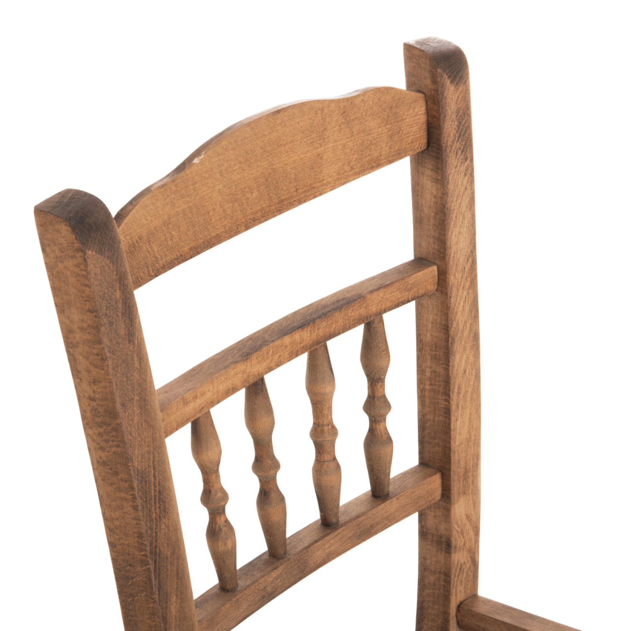 CHAIR CHOSEN HM8466.01 BEECH WOOD IMPREGNATED IN WALNUT COLOR 40.5x40.5x87Hcm.FRAME ONLY [7]