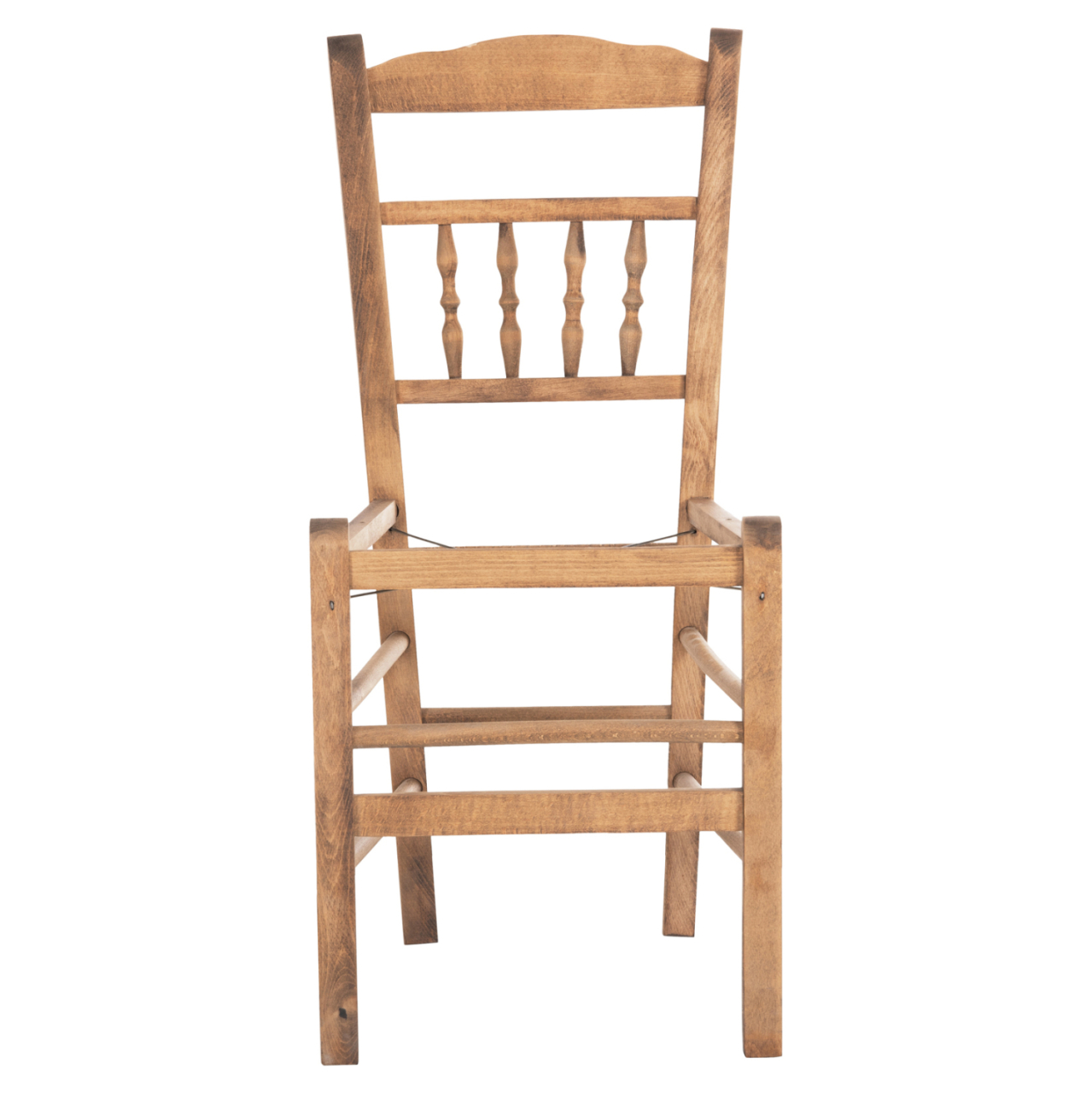 CHAIR CHOSEN HM8466.01 BEECH WOOD IMPREGNATED IN WALNUT COLOR 40.5x40.5x87Hcm.FRAME ONLY [3]