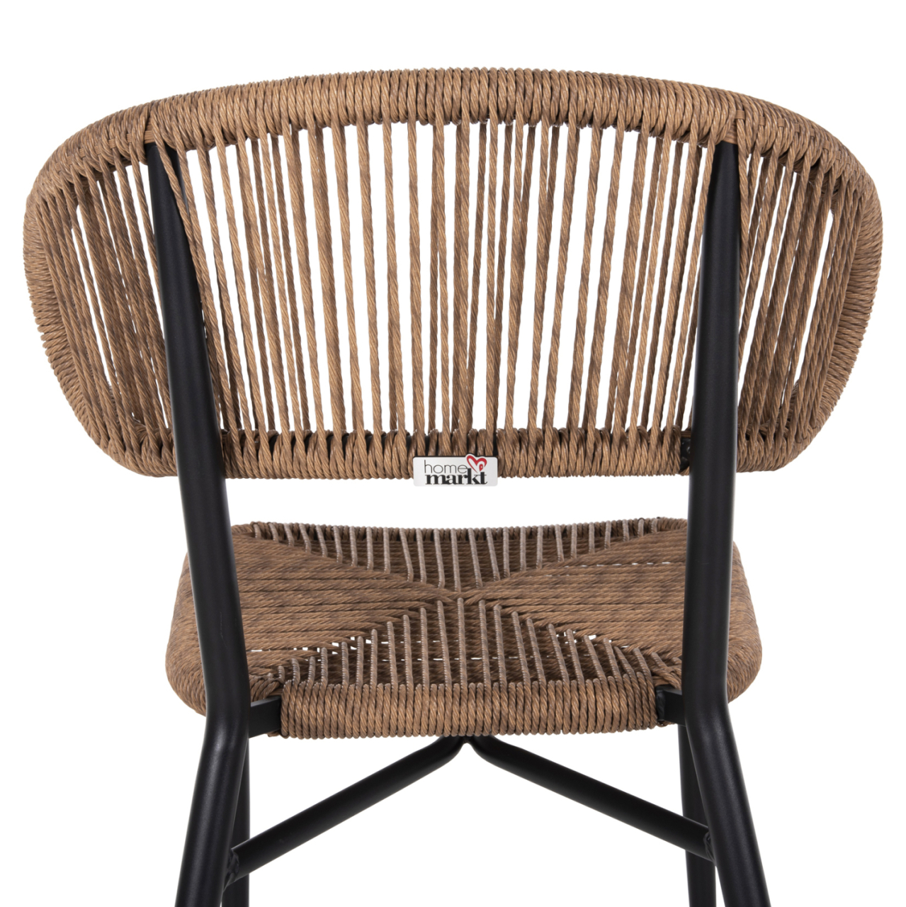 CHAIR EULO HM6049.02 ALUMINUM IN BLACK-SYNTHETIC RATTAN [9]