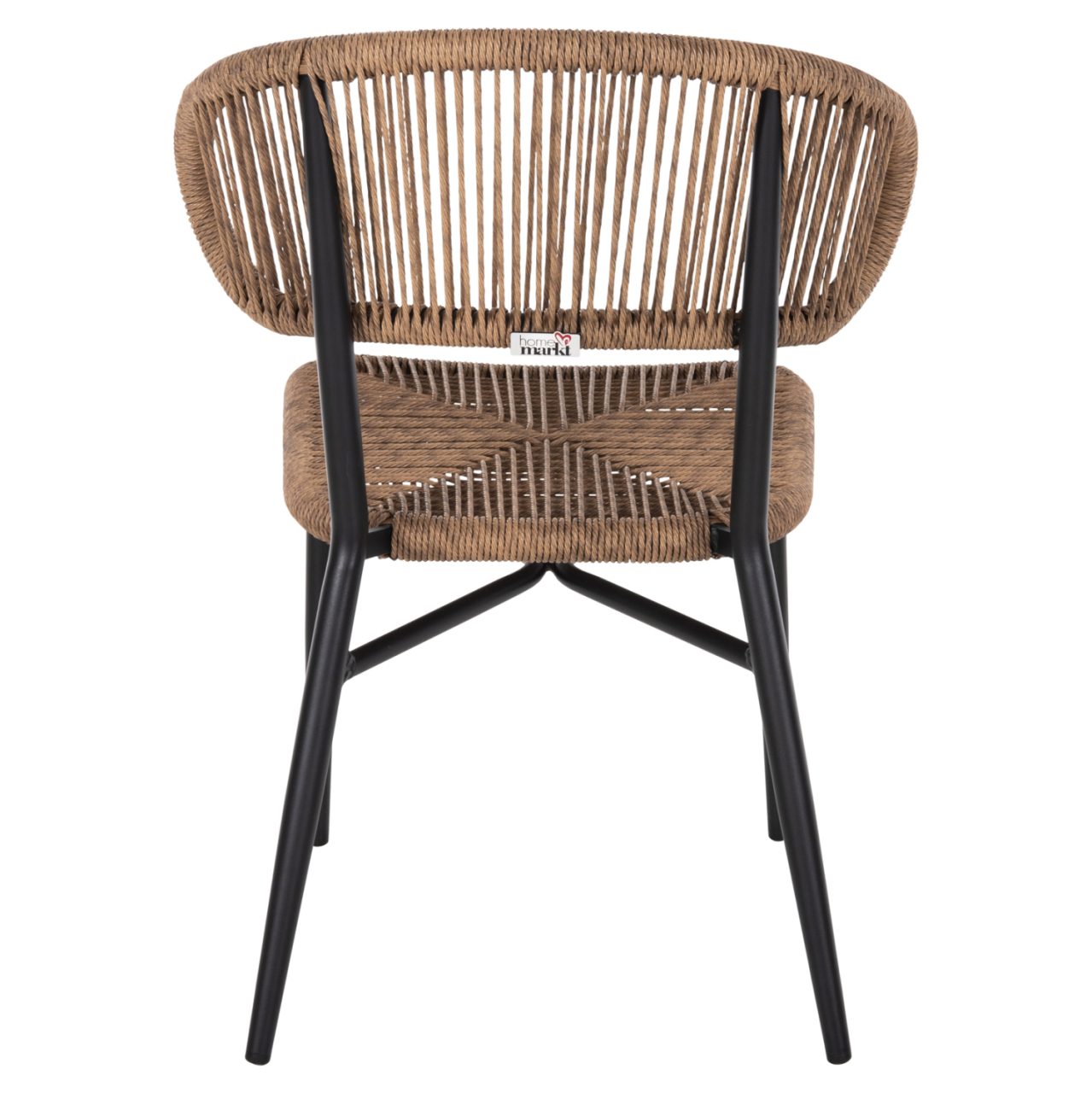 CHAIR EULO HM6049.02 ALUMINUM IN BLACK-SYNTHETIC RATTAN [6]