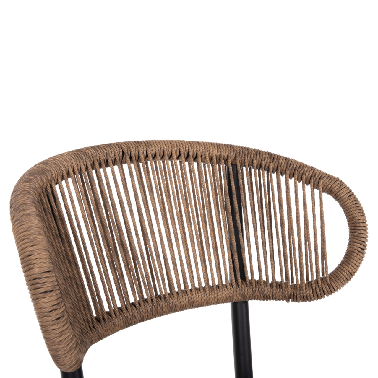 CHAIR EULO HM6049.02 ALUMINUM IN BLACK-SYNTHETIC RATTAN [7]