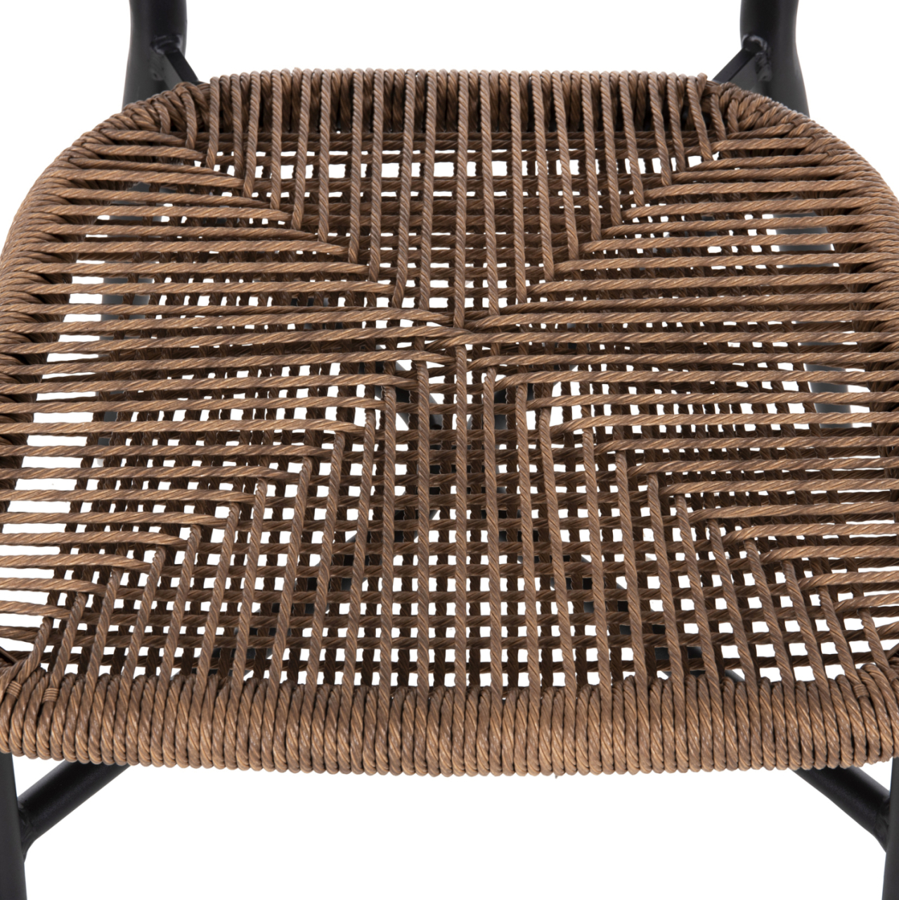 CHAIR EULO HM6049.02 ALUMINUM IN BLACK-SYNTHETIC RATTAN [8]