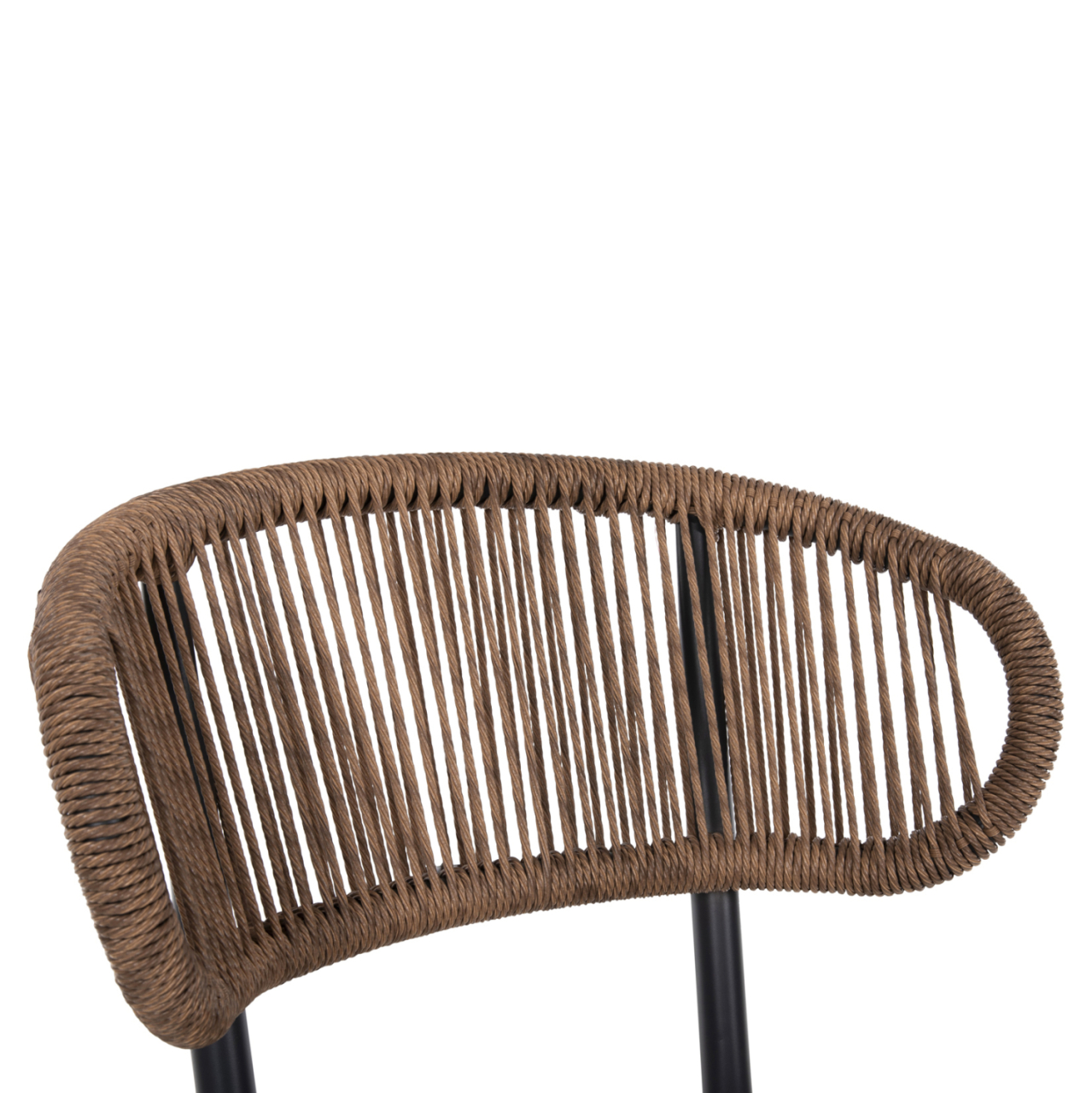 CHAIR EULO HM6049.03 ALUMINUM IN ANTHRACITE-SYNTHETIC RATTAN IN GREY 49x60x78Hcm [7]