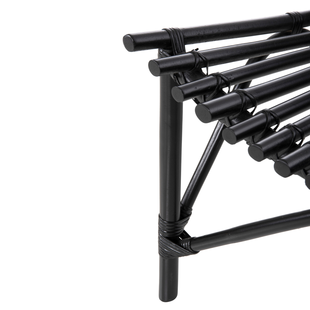 CHAIR FOR OUTDOORS CELLION HM9812.02 RATTAN POLES IN BLACK COLOR 76x72x83Hcm. [9]