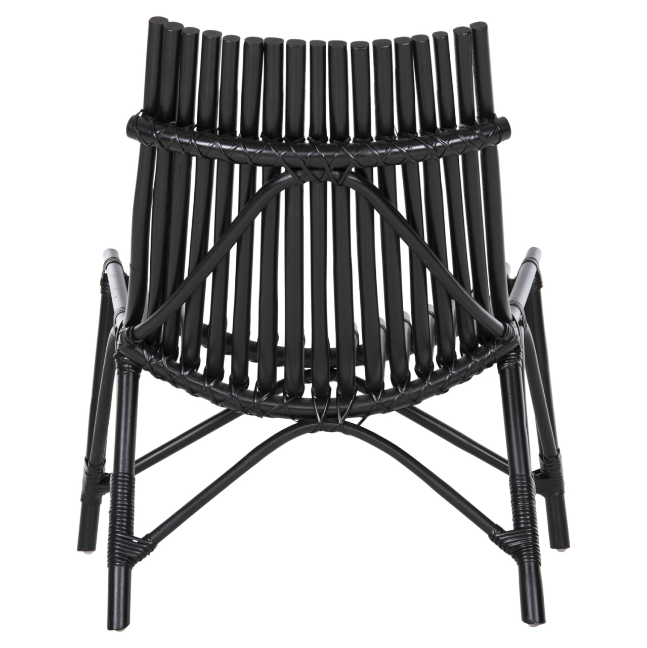CHAIR FOR OUTDOORS CELLION HM9812.02 RATTAN POLES IN BLACK COLOR 76x72x83Hcm. [6]