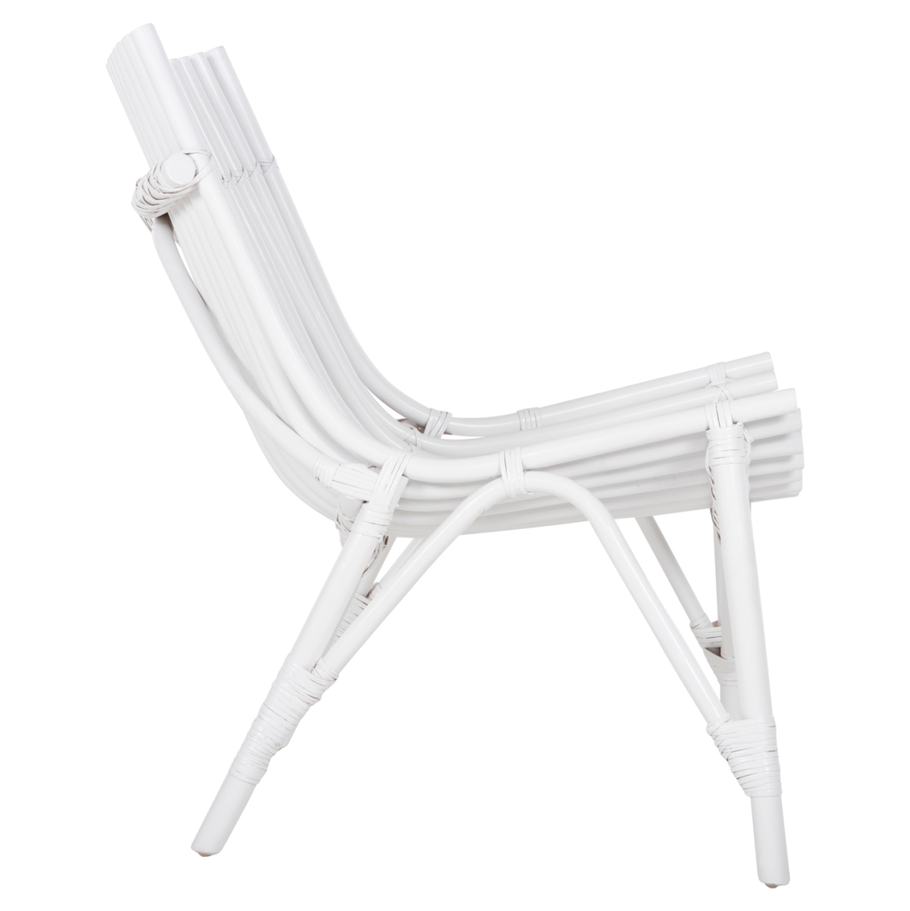 CHAIR FOR OUTDOORS CELLION HM9812.03 RATTAN POLES IN WHITE COLOR 76x72x83Hcm. [4]