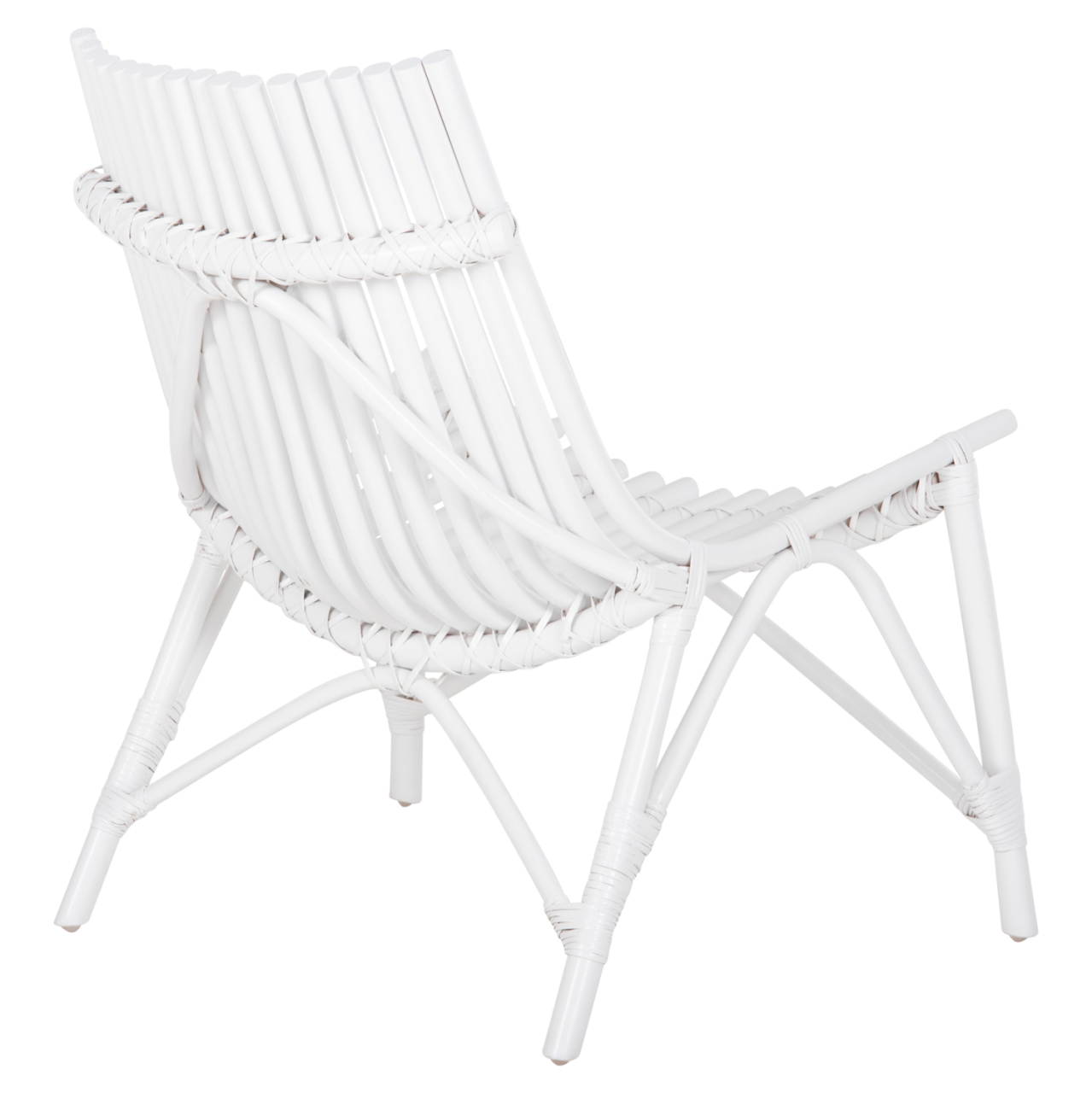 CHAIR FOR OUTDOORS CELLION HM9812.03 RATTAN POLES IN WHITE COLOR 76x72x83Hcm. [5]
