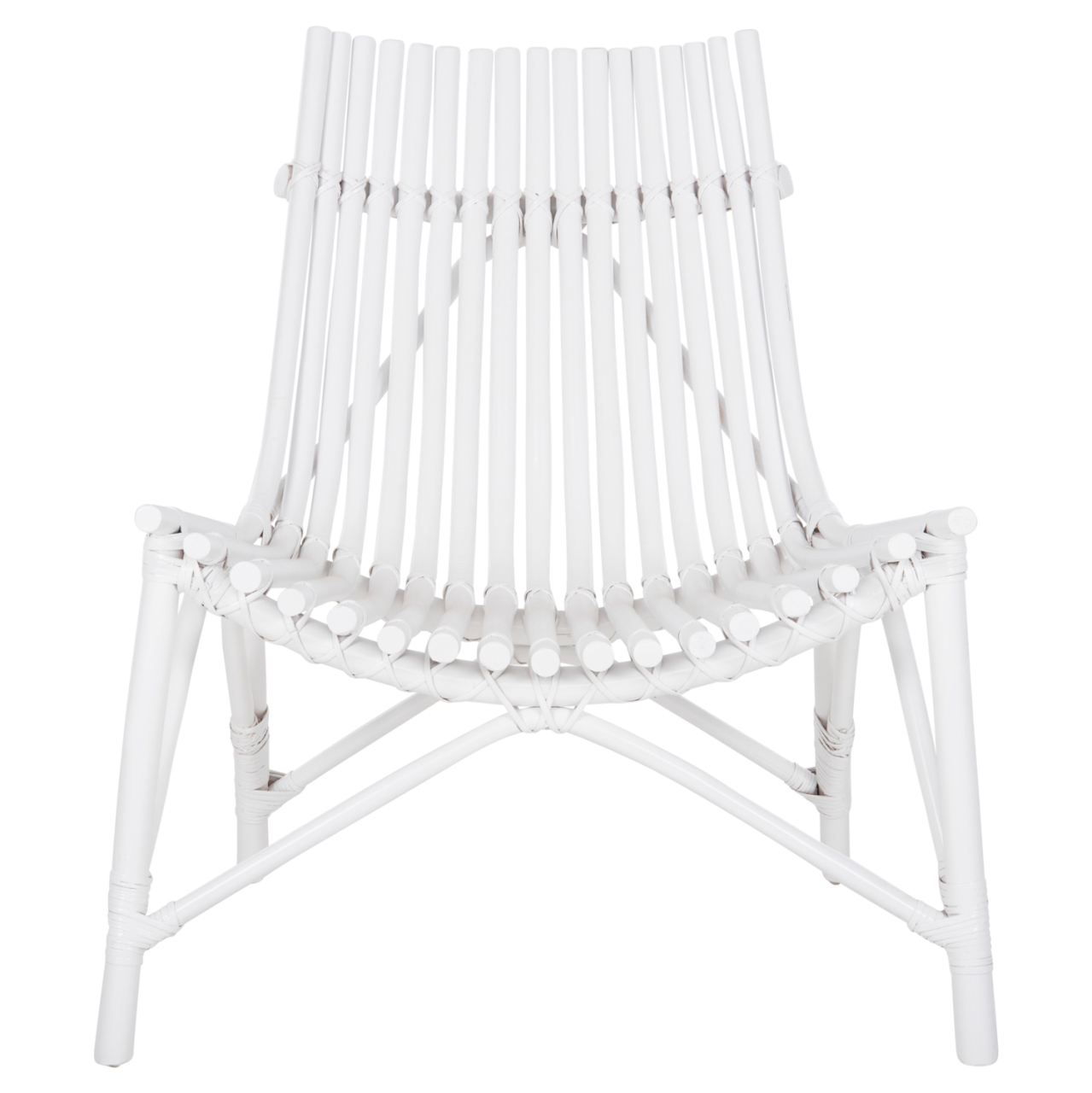 CHAIR FOR OUTDOORS CELLION HM9812.03 RATTAN POLES IN WHITE COLOR 76x72x83Hcm. [3]
