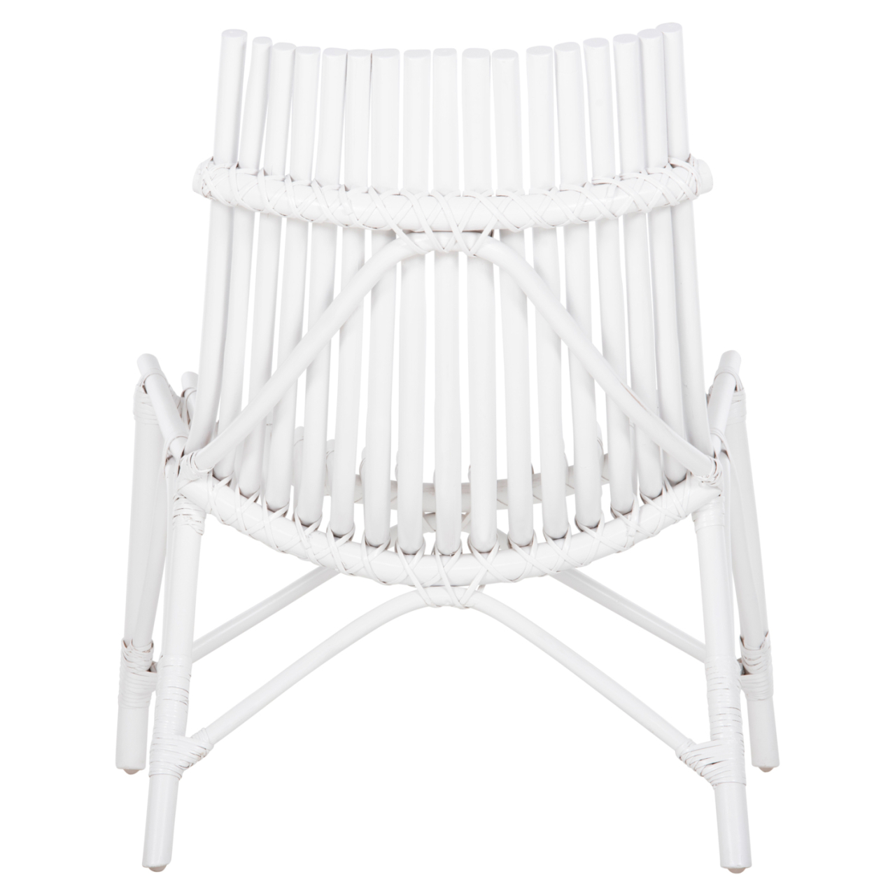 CHAIR FOR OUTDOORS CELLION HM9812.03 RATTAN POLES IN WHITE COLOR 76x72x83Hcm. [6]