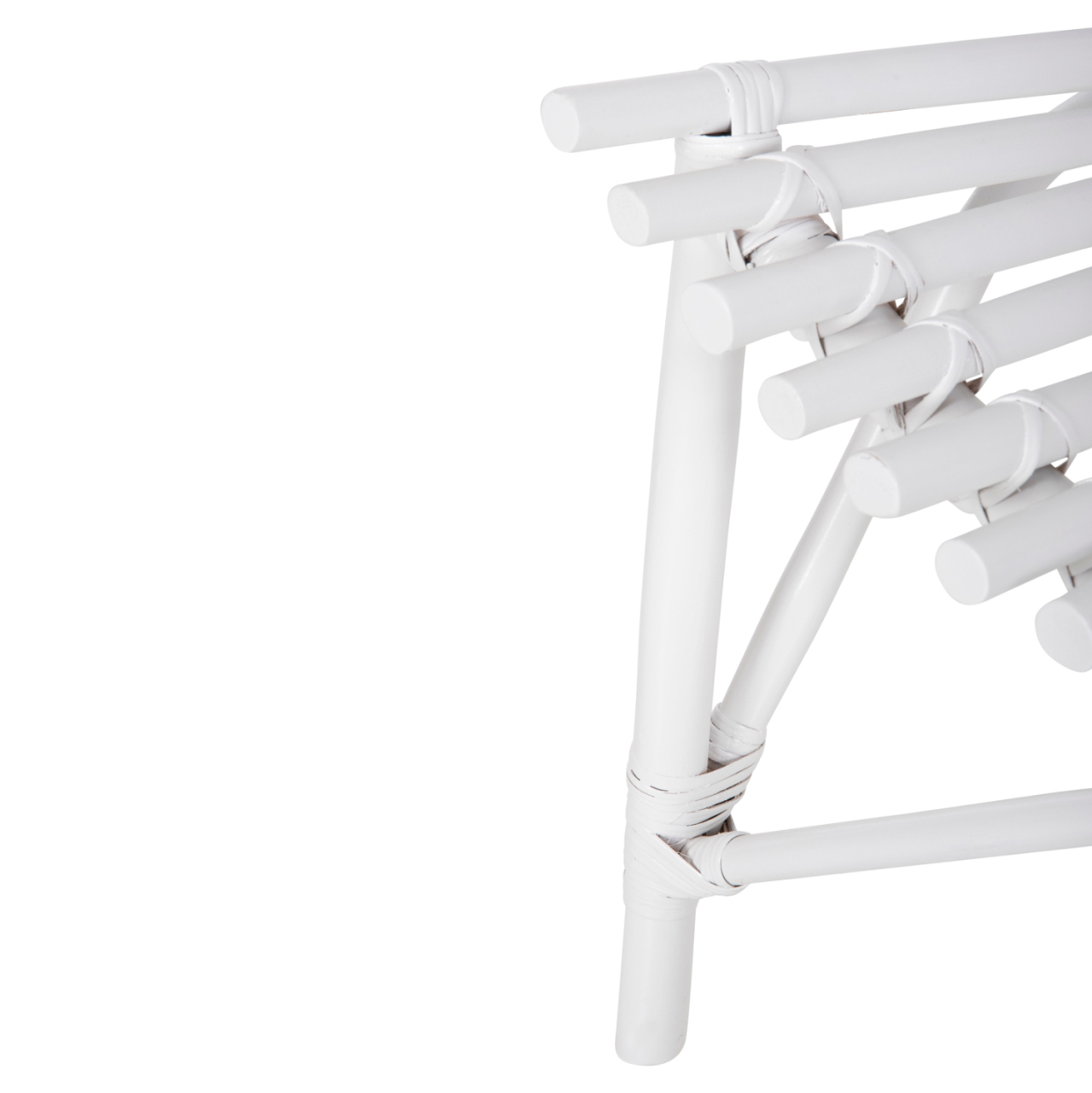 CHAIR FOR OUTDOORS CELLION HM9812.03 RATTAN POLES IN WHITE COLOR 76x72x83Hcm. [9]