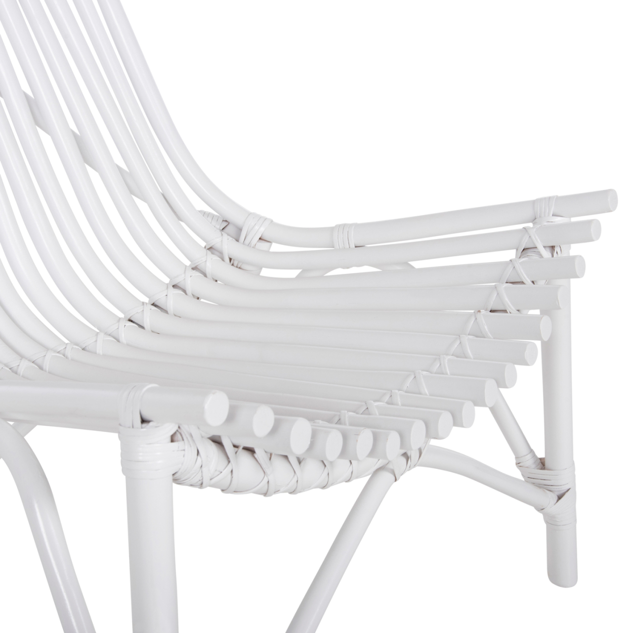 CHAIR FOR OUTDOORS CELLION HM9812.03 RATTAN POLES IN WHITE COLOR 76x72x83Hcm. [7]