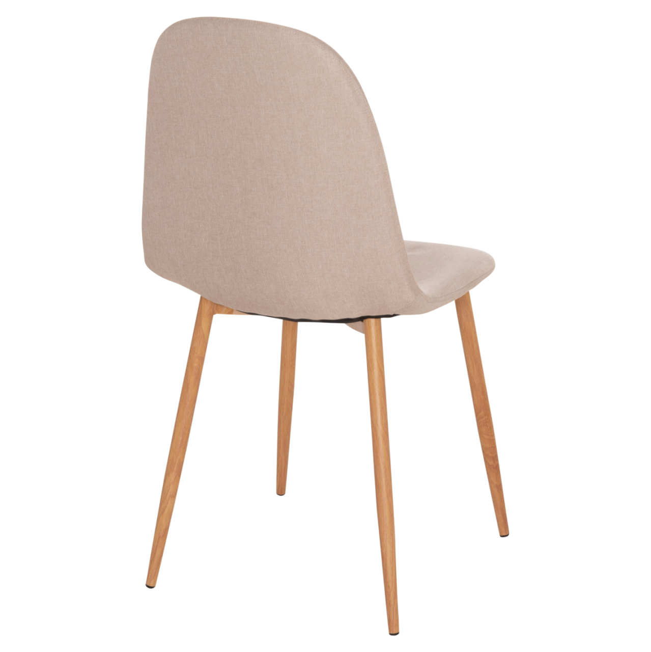CHAIR HM00100.07 BEIGE FABRIC AND METAL LEGS 44x48x89Hcm. [5]