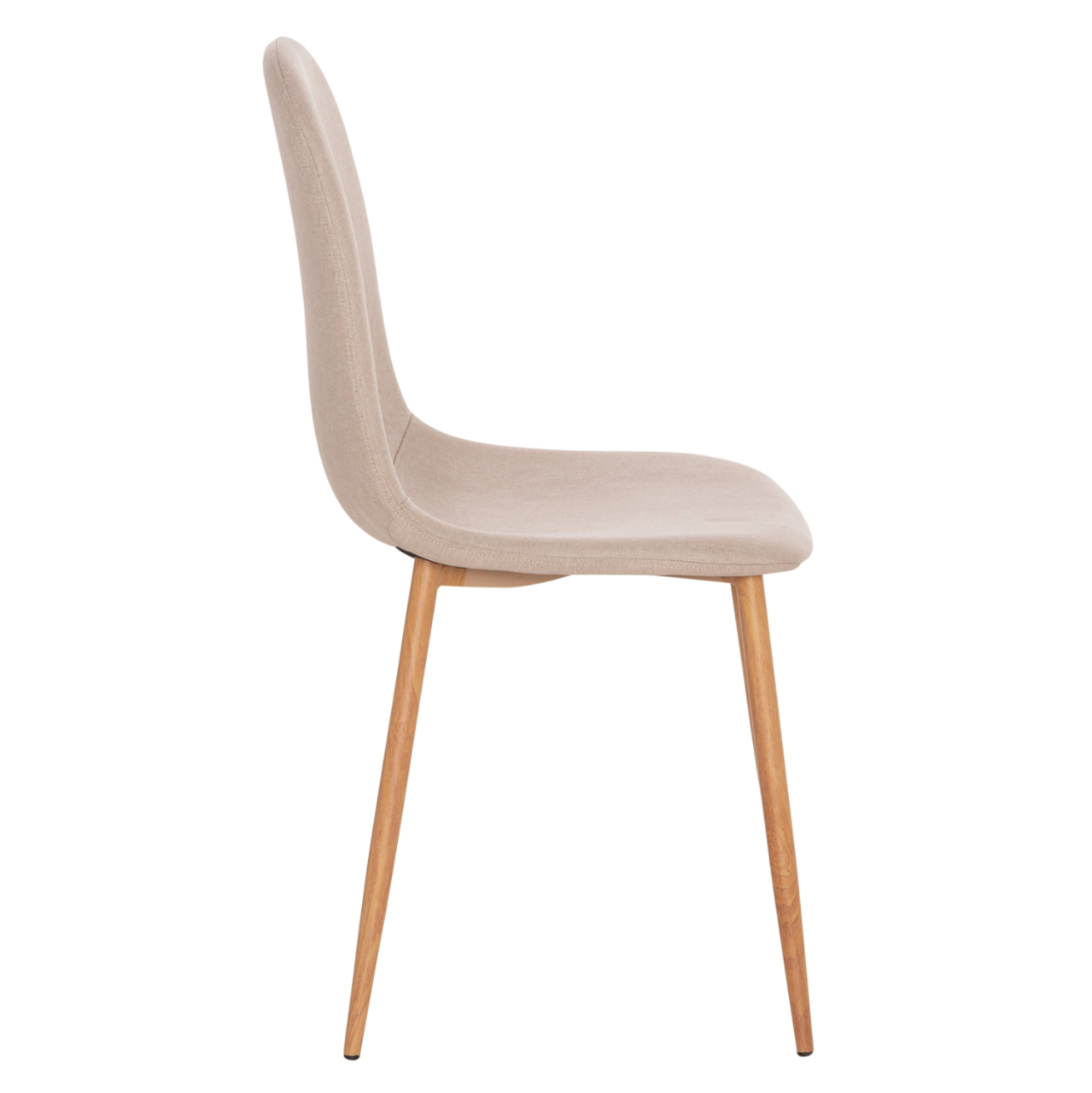 CHAIR HM00100.07 BEIGE FABRIC AND METAL LEGS 44x48x89Hcm. [4]