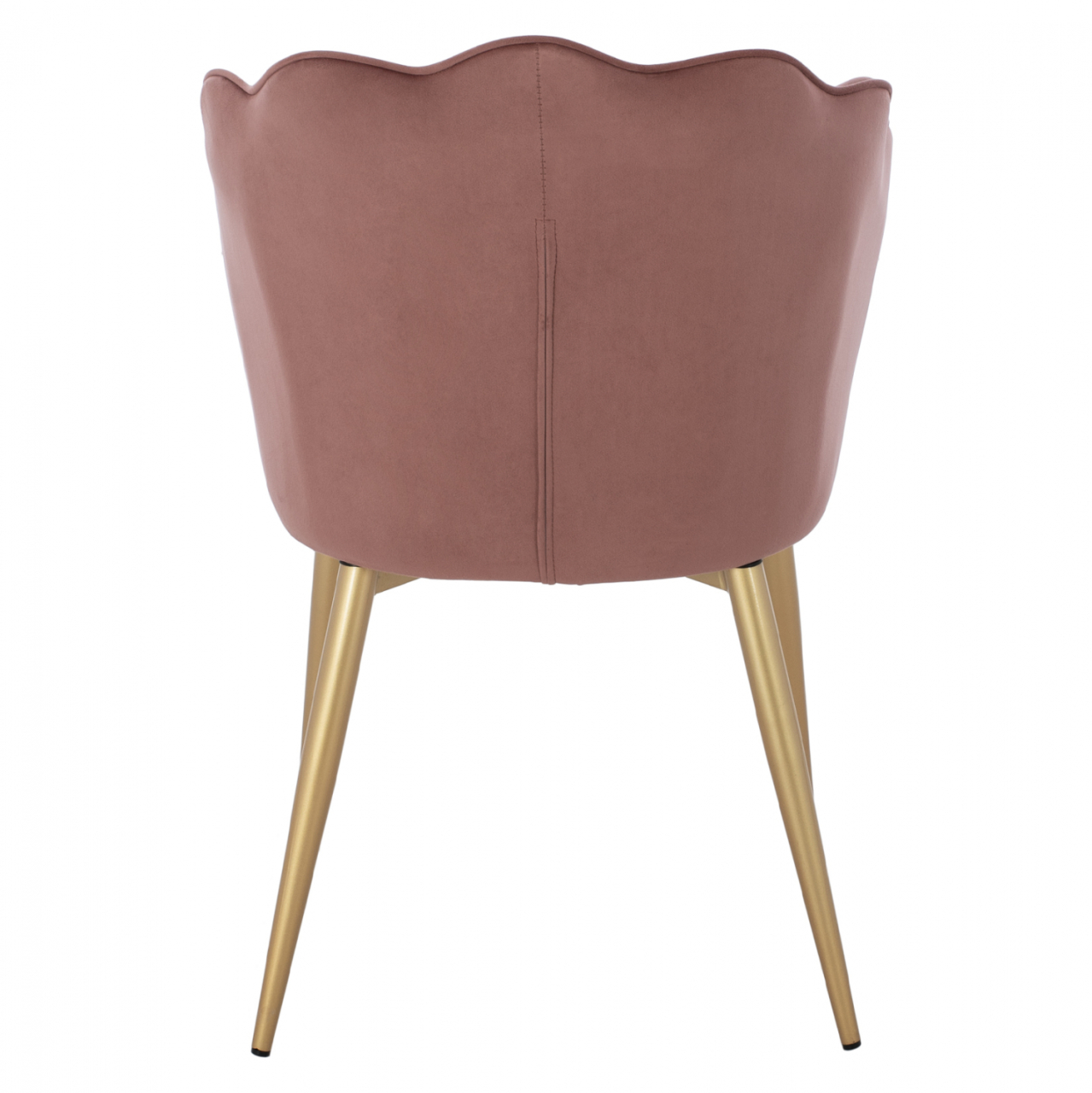 CHAIR HM8737.02 VELVET DUSTY PINK WITH METAL GOLD FRAME 48x48x85 cm. [6]