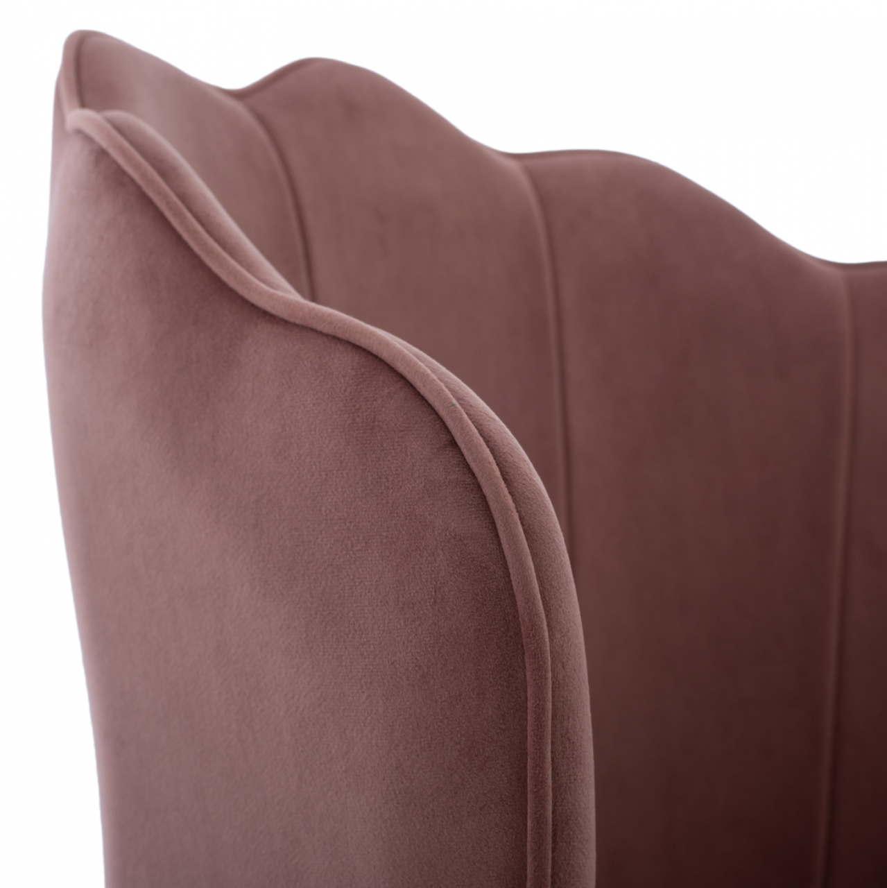 CHAIR HM8737.02 VELVET DUSTY PINK WITH METAL GOLD FRAME 48x48x85 cm. [8]