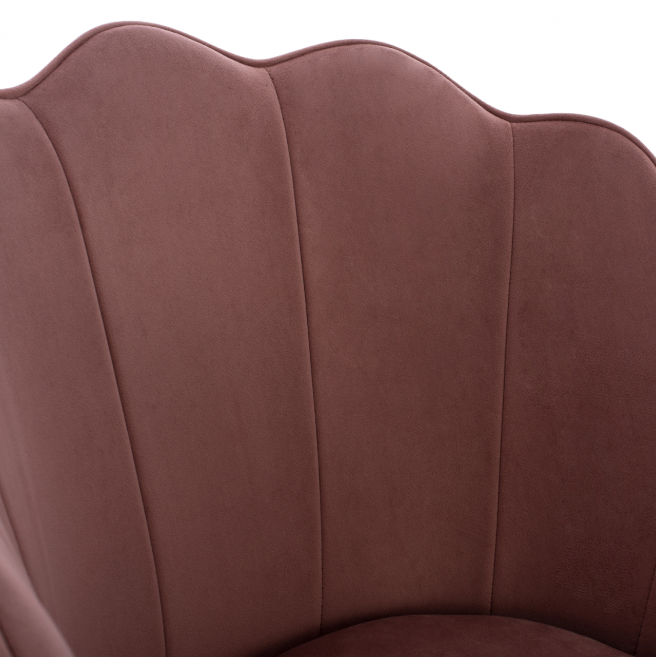 CHAIR HM8737.02 VELVET DUSTY PINK WITH METAL GOLD FRAME 48x48x85 cm. [7]