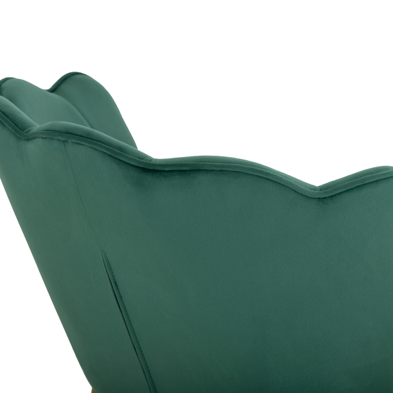CHAIR HM8737.03 VELVET GREEN WITH METAL GOLD FRAME 57.5x57.5x85 cm. [10]
