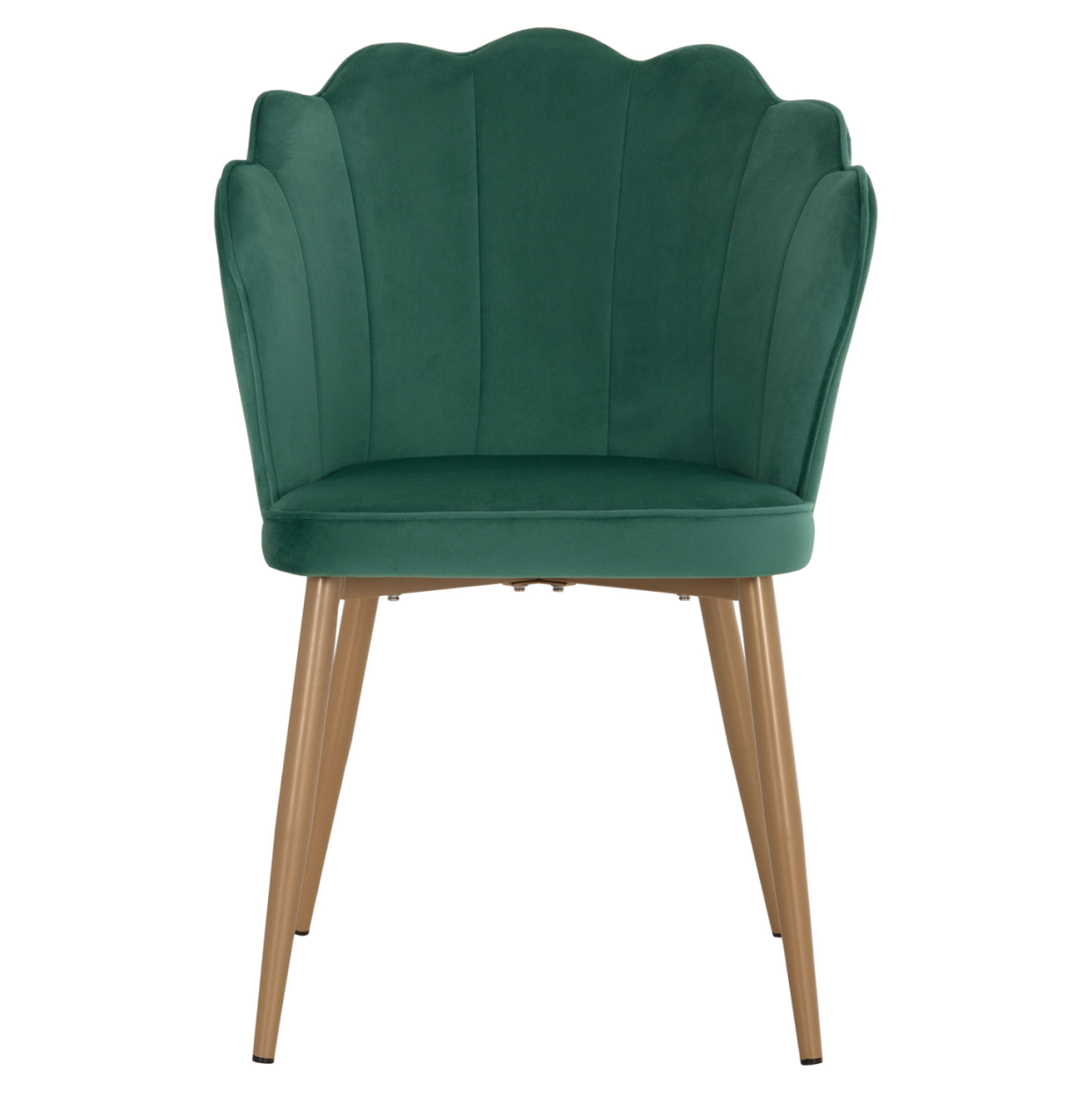 CHAIR HM8737.03 VELVET GREEN WITH METAL GOLD FRAME 57.5x57.5x85 cm. [3]